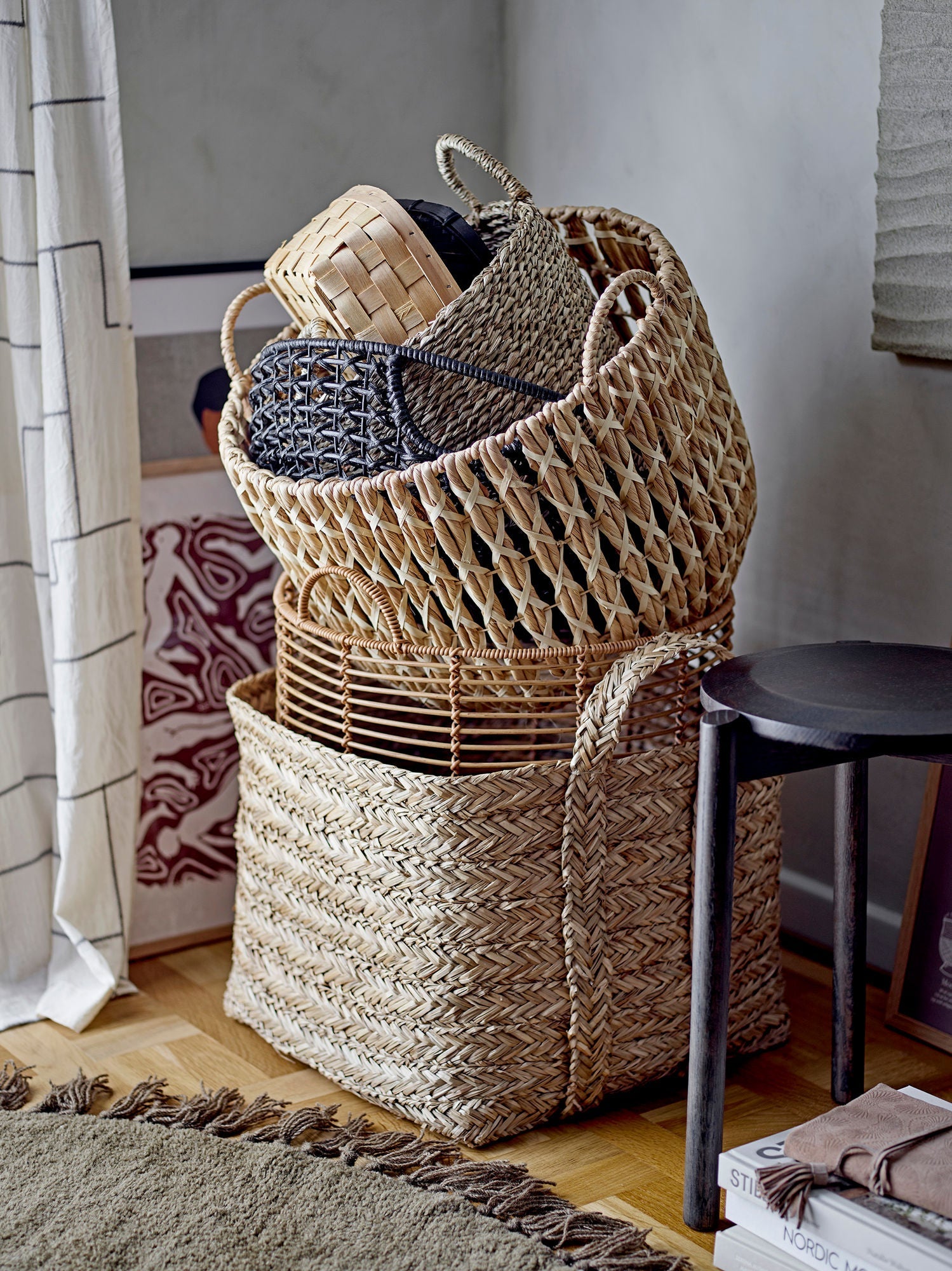 Bloomingville Maisie Basket, Nature, Seagrass