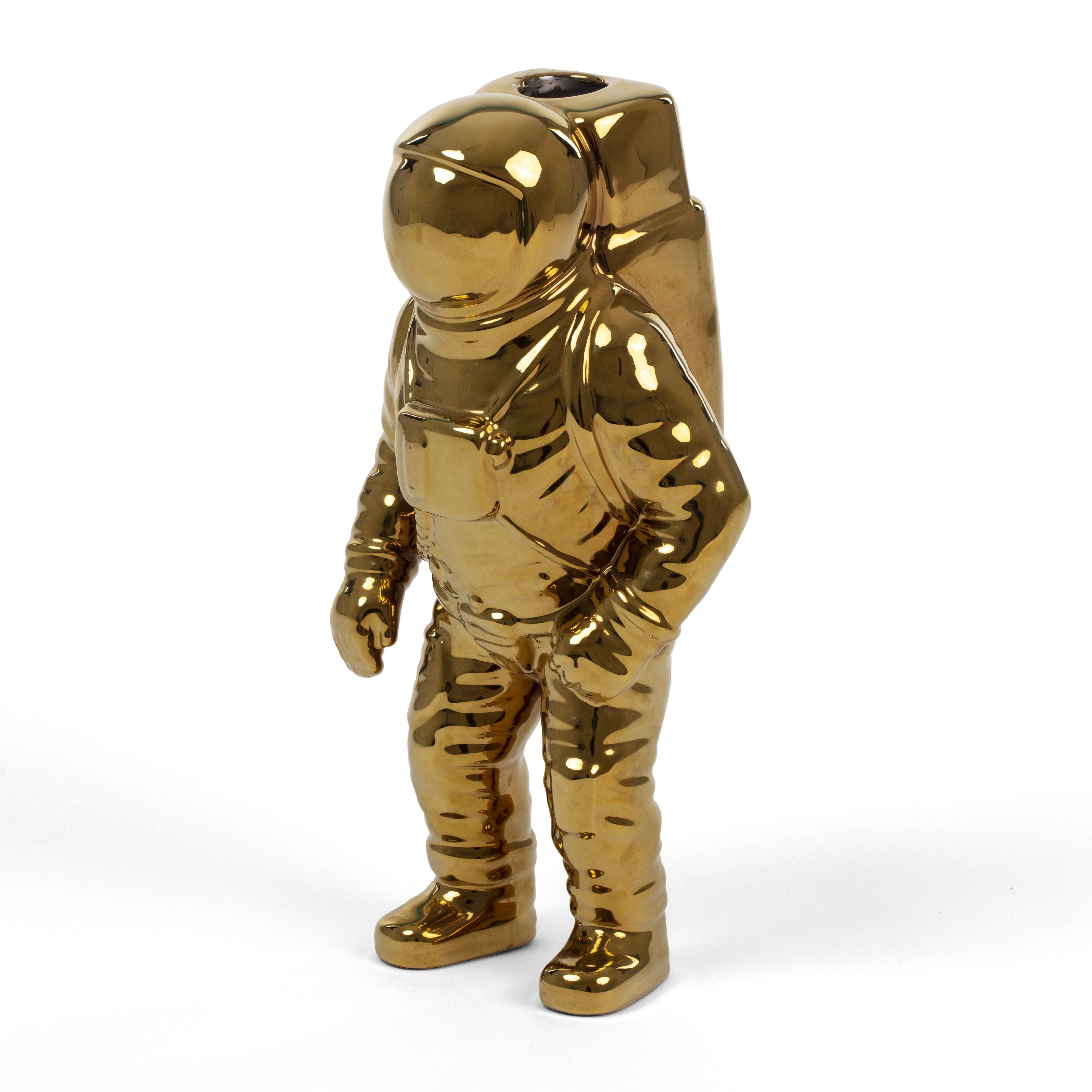 Seletti Cosmic Diner vaas, gouden starman