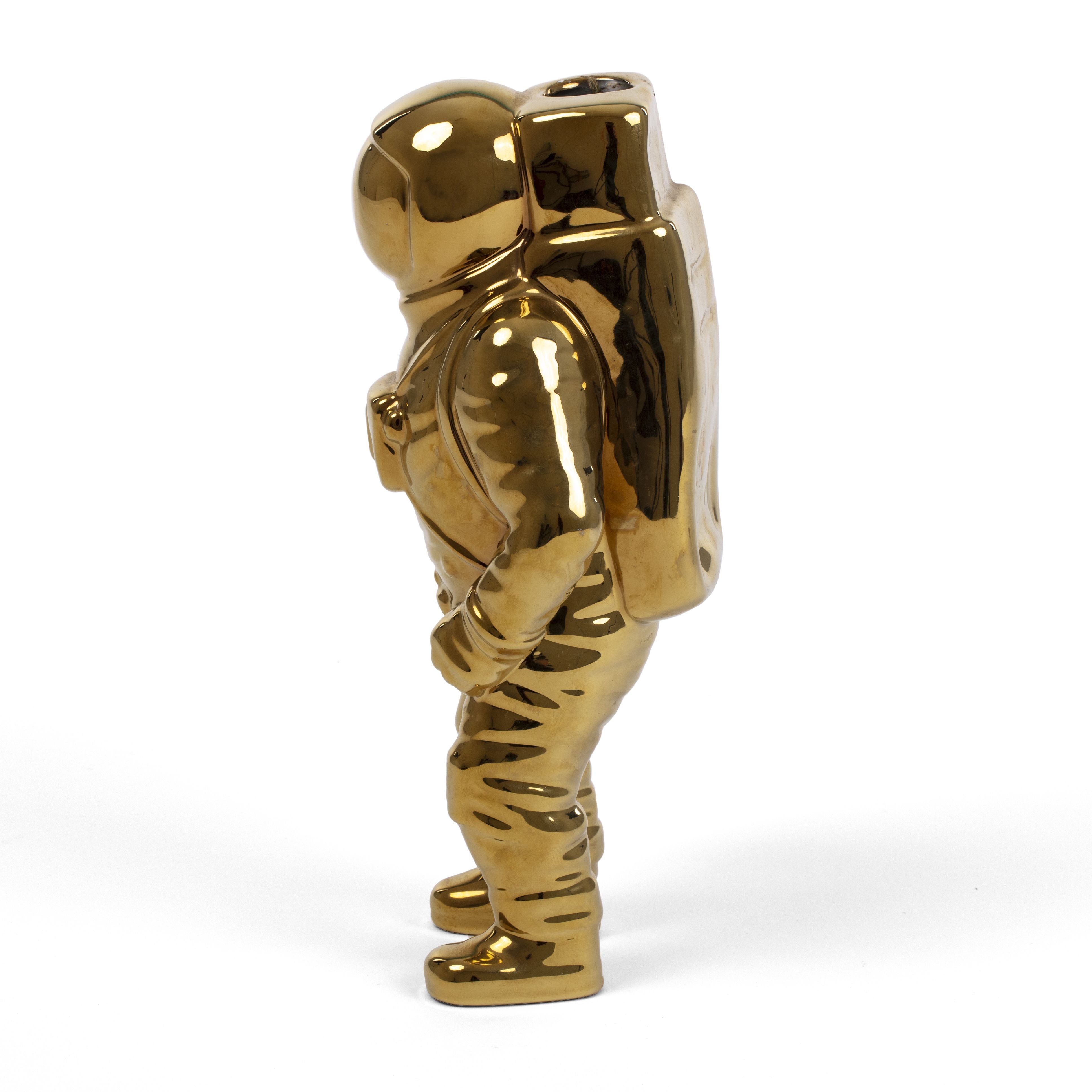 Seletti Cosmic Diner vaas, gouden starman