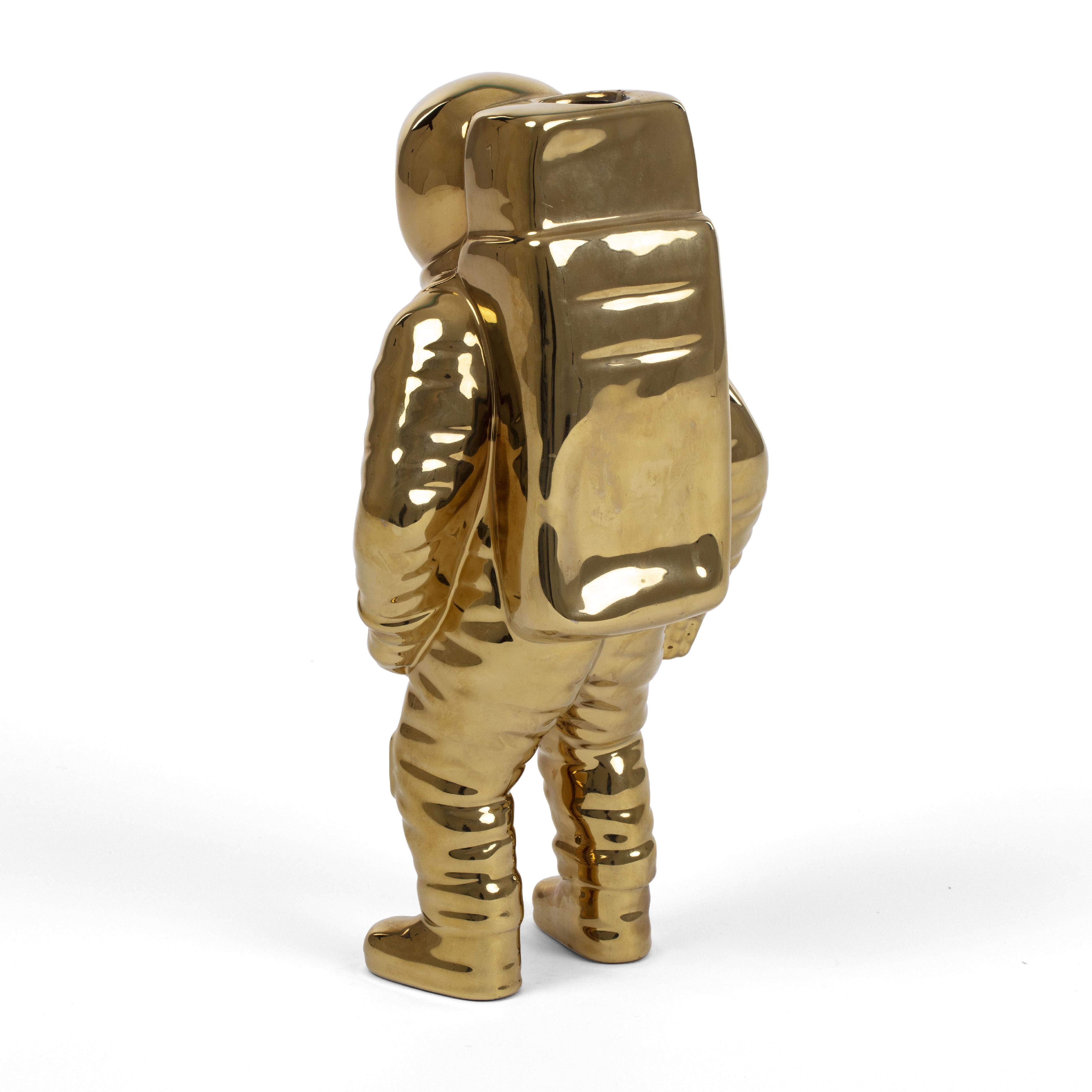 Seletti Cosmic Diner vaas, gouden starman