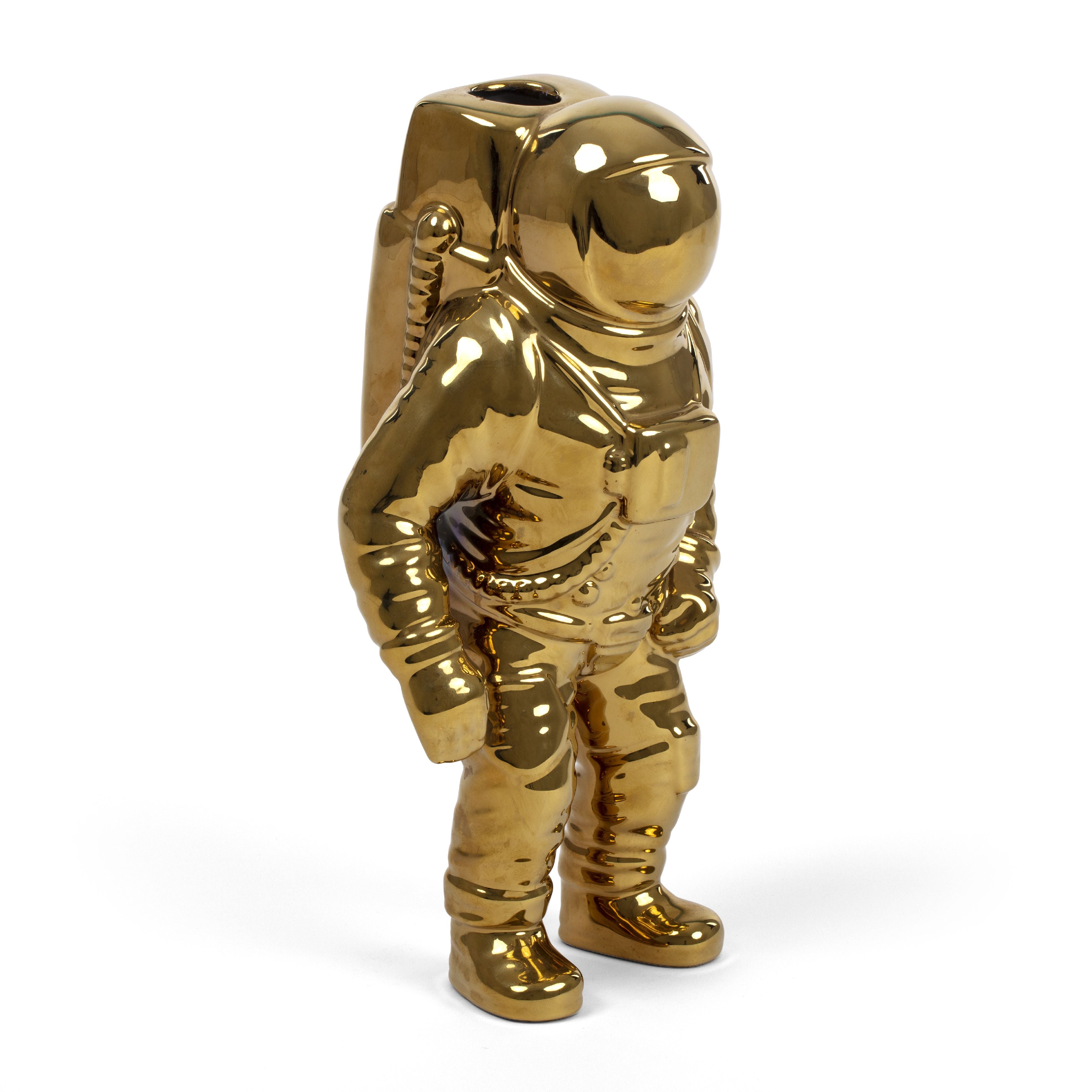 Seletti Cosmic Diner vaas, gouden starman