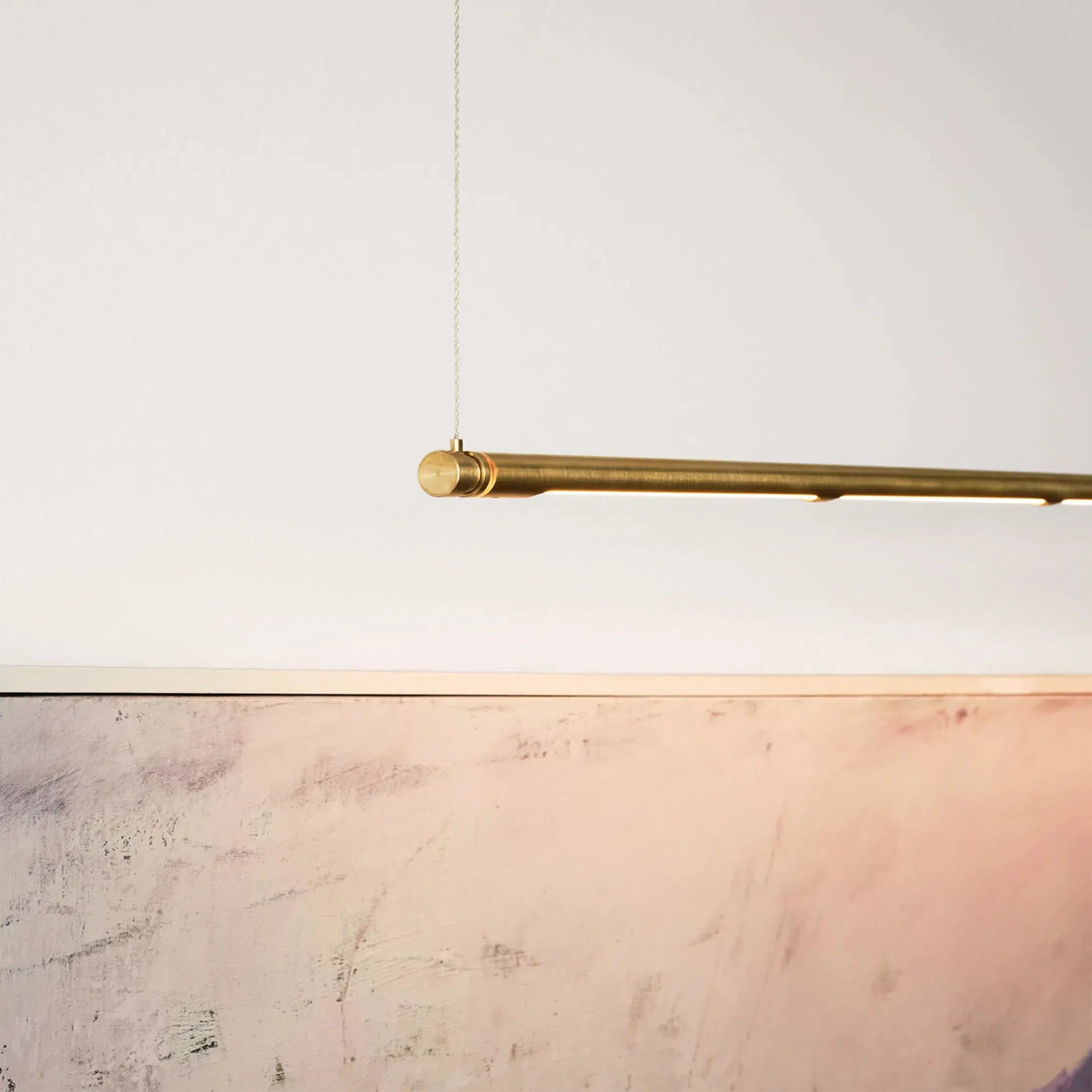 Fritz Hansen One Line Zigbee Pendant Lamp, Brass