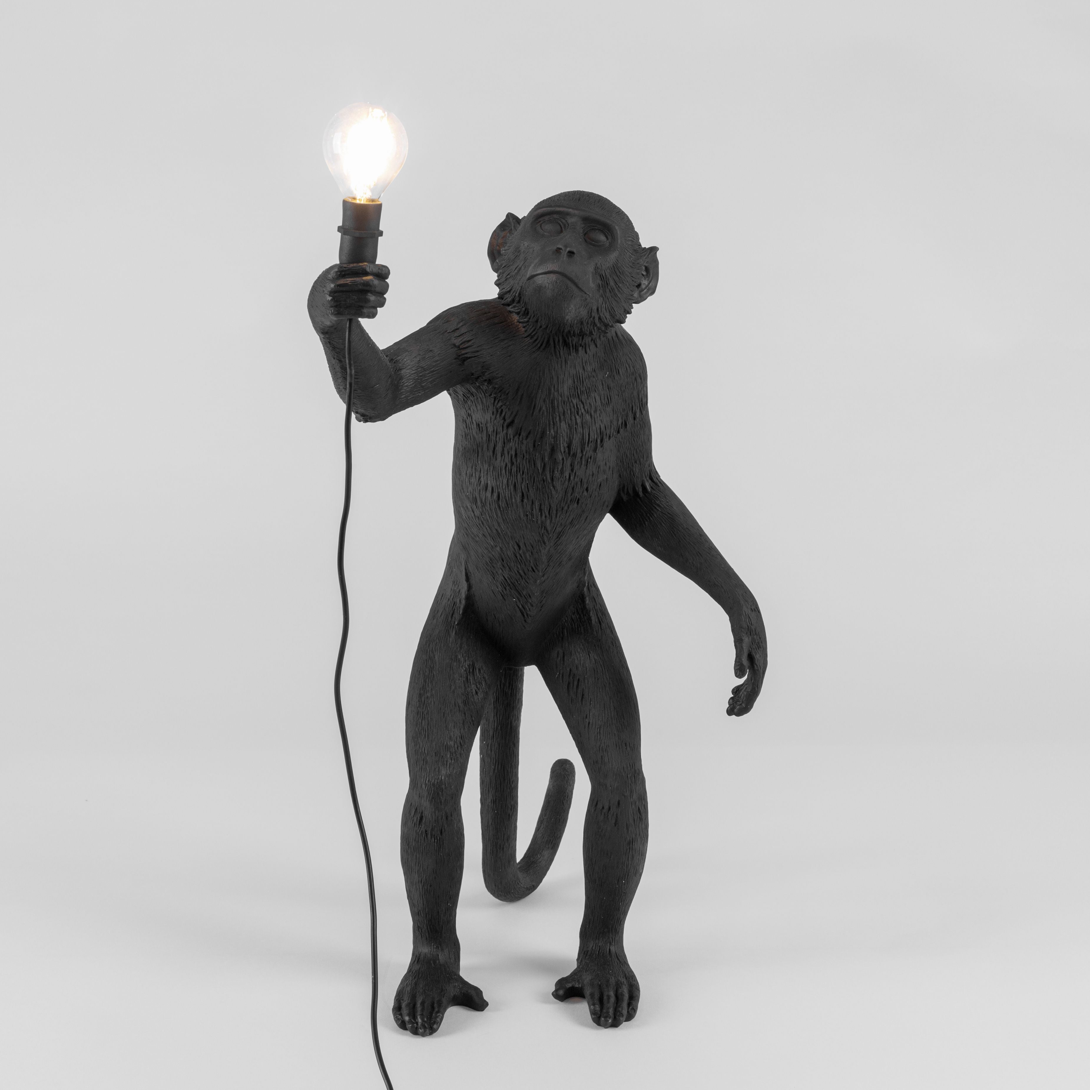 Seletti Monkey Outdoor Lamp zwart, staand