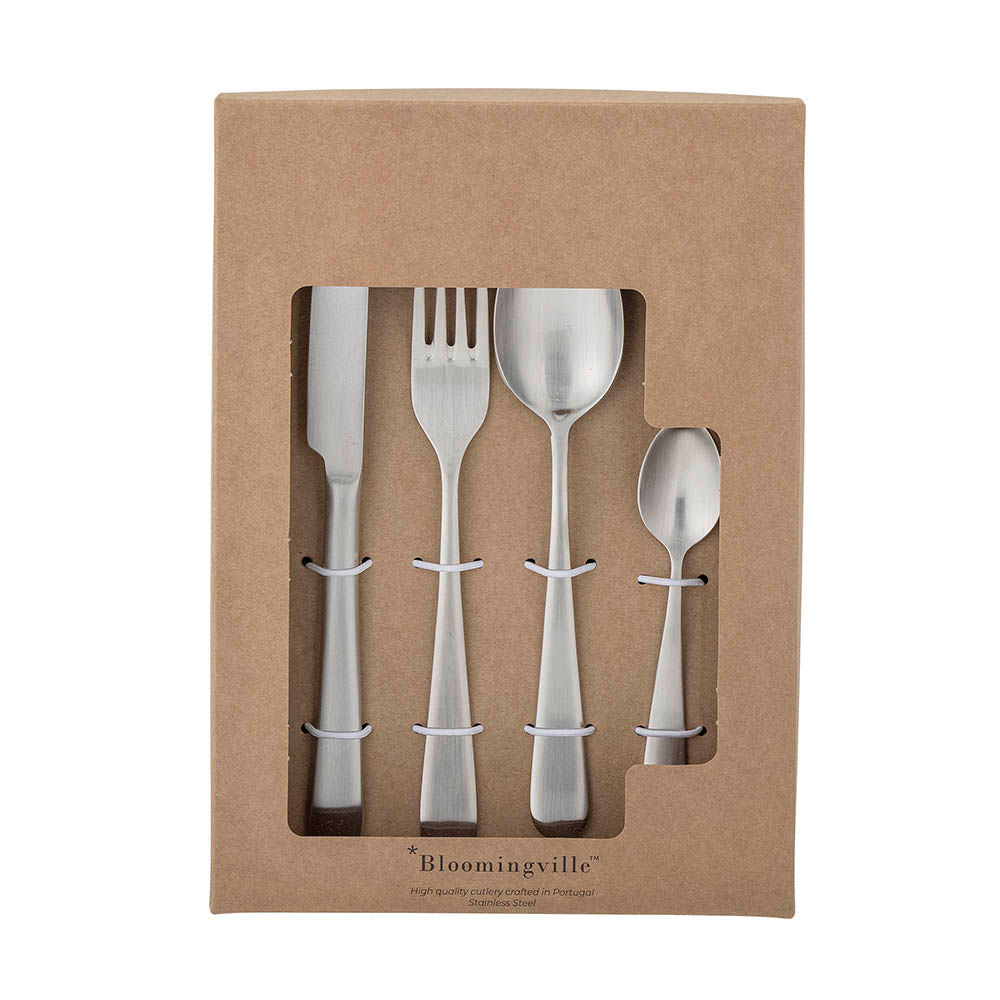 Bloomingville Karma Cutlery, Silver, Stainless Steel