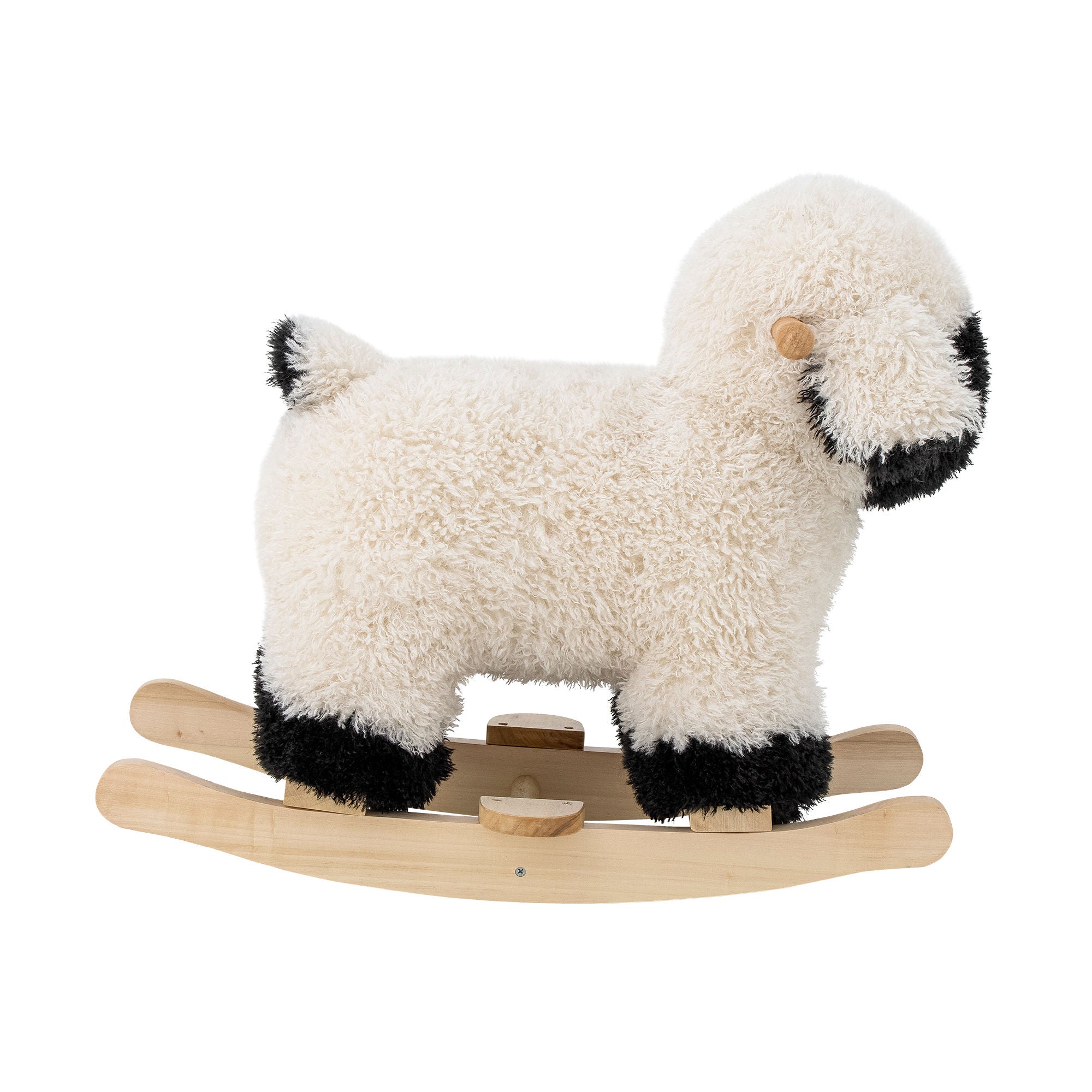 Bloomingville MINI Dolly Rocking Toy, Sheep, White, Polyester