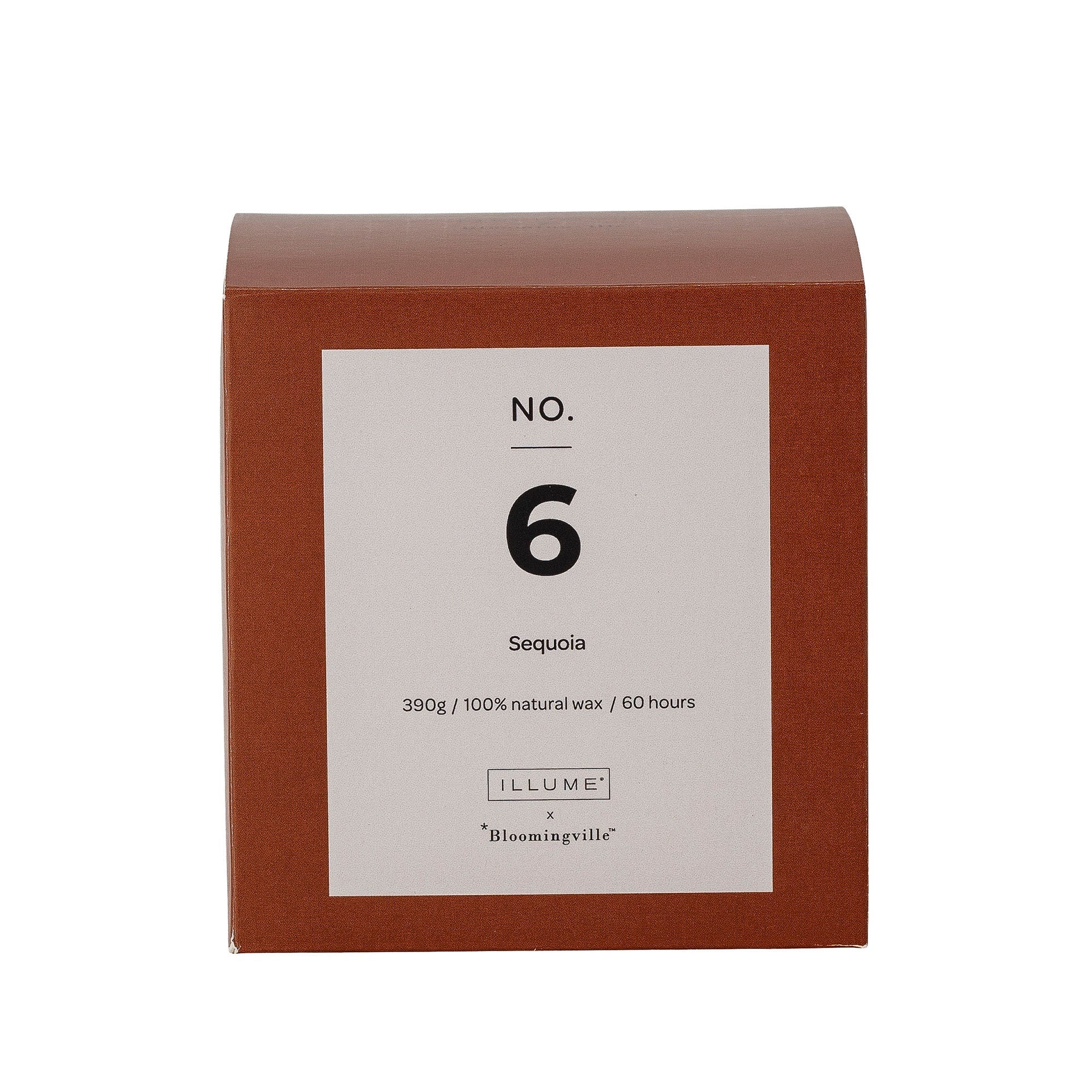 Illume X Bloomingville NO.6-Sequoia Scent Candle, Brown, Wax