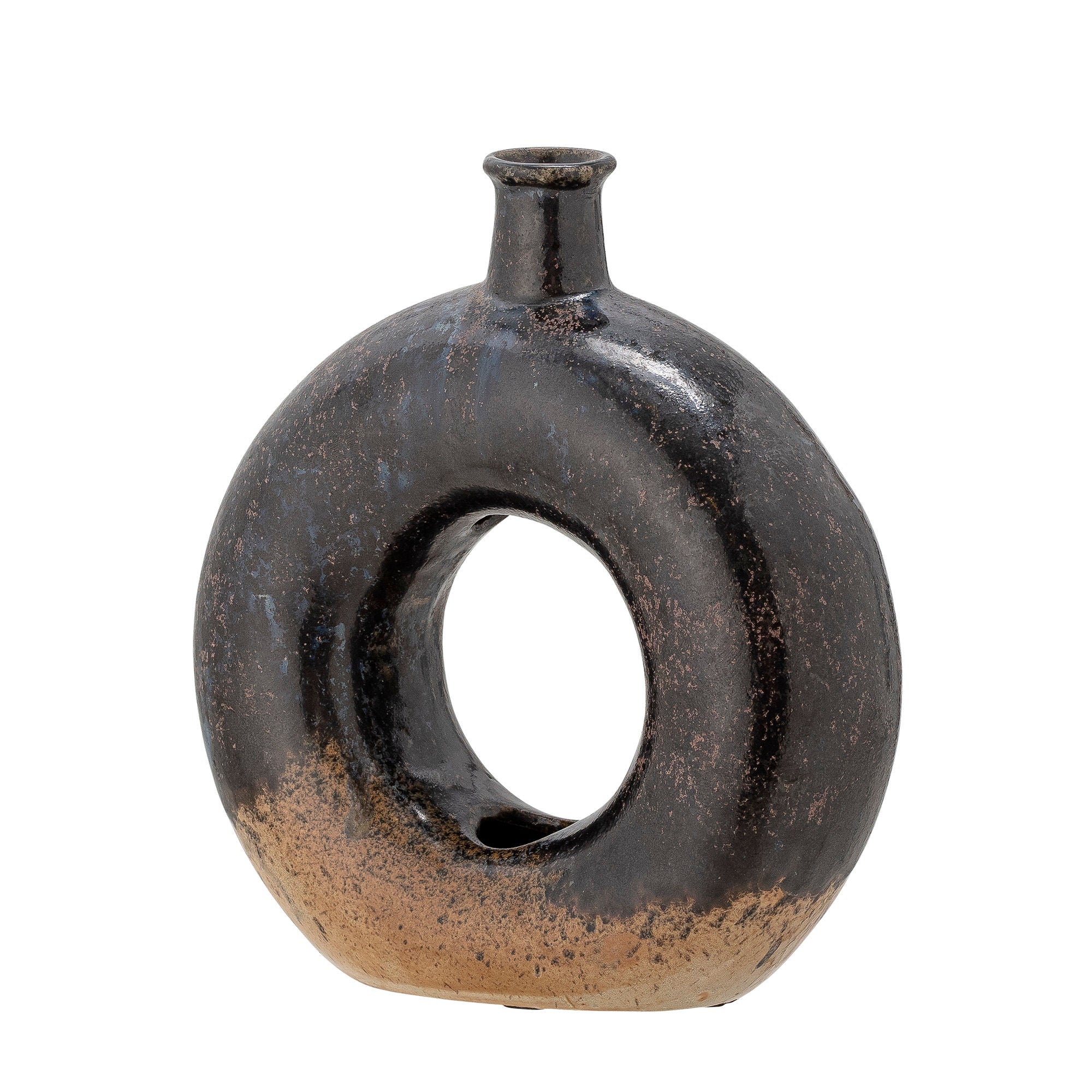 Bloomingville Baldvin Deco Vase, Brown, Stoneware