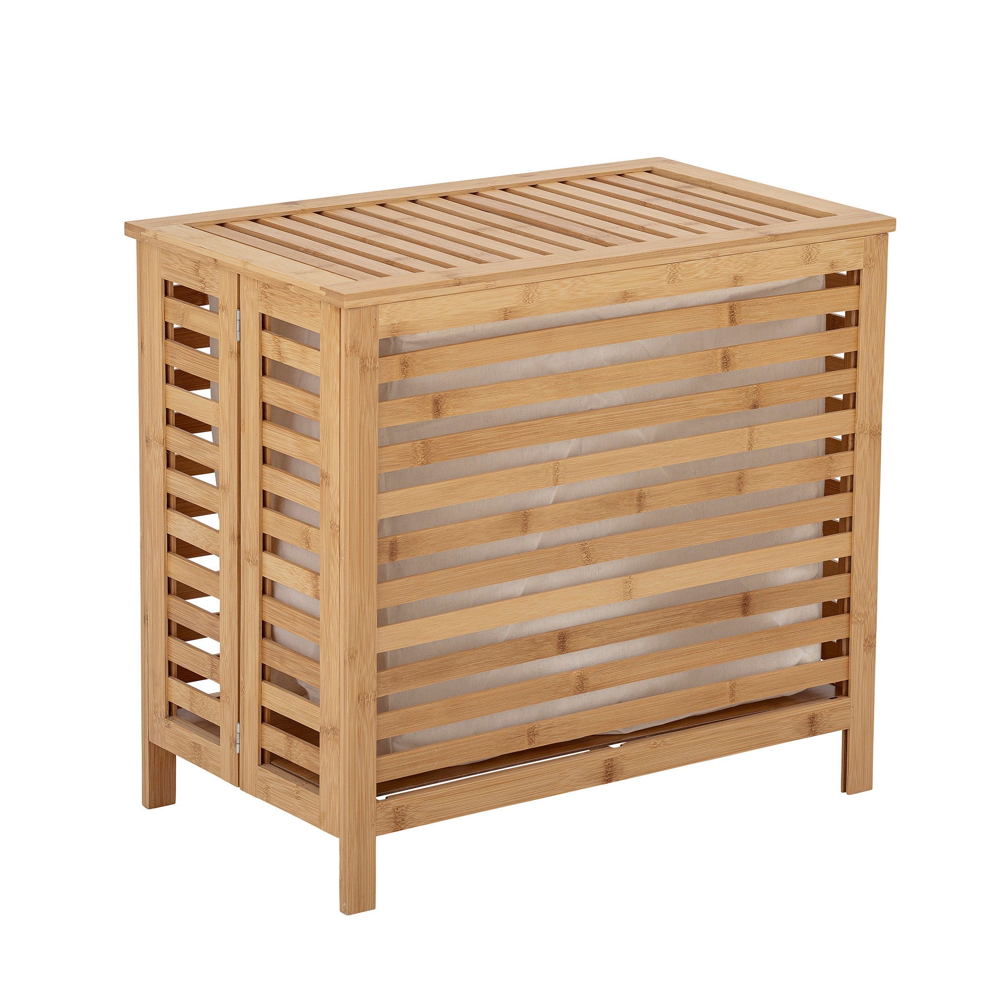 Bloomingville Aden Laundry Basket, Nature, Bamboo