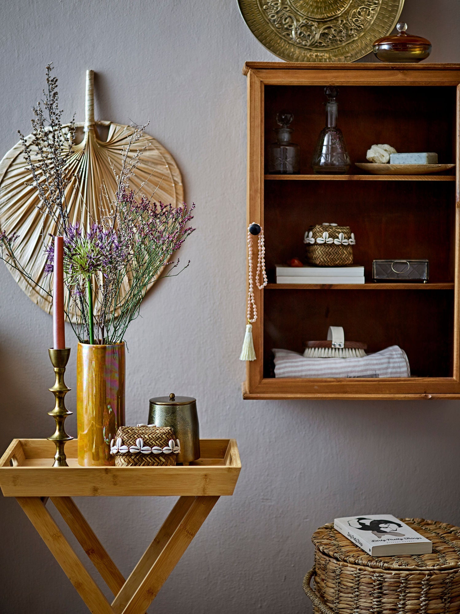 Bloomingville Adlene Tray Table, Nature, Bamboo