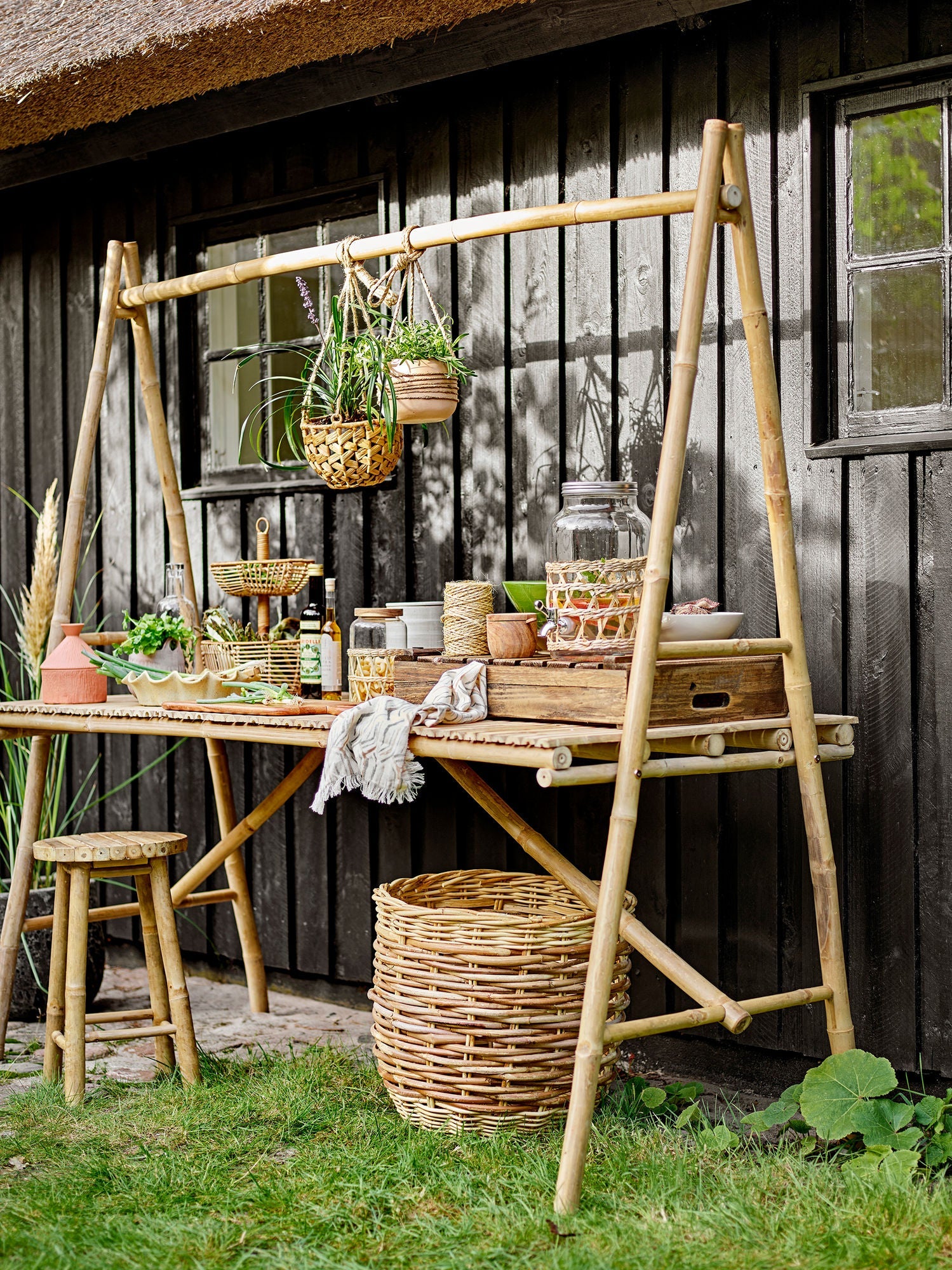 Bloomingville Sole Stool, Nature, Bamboo