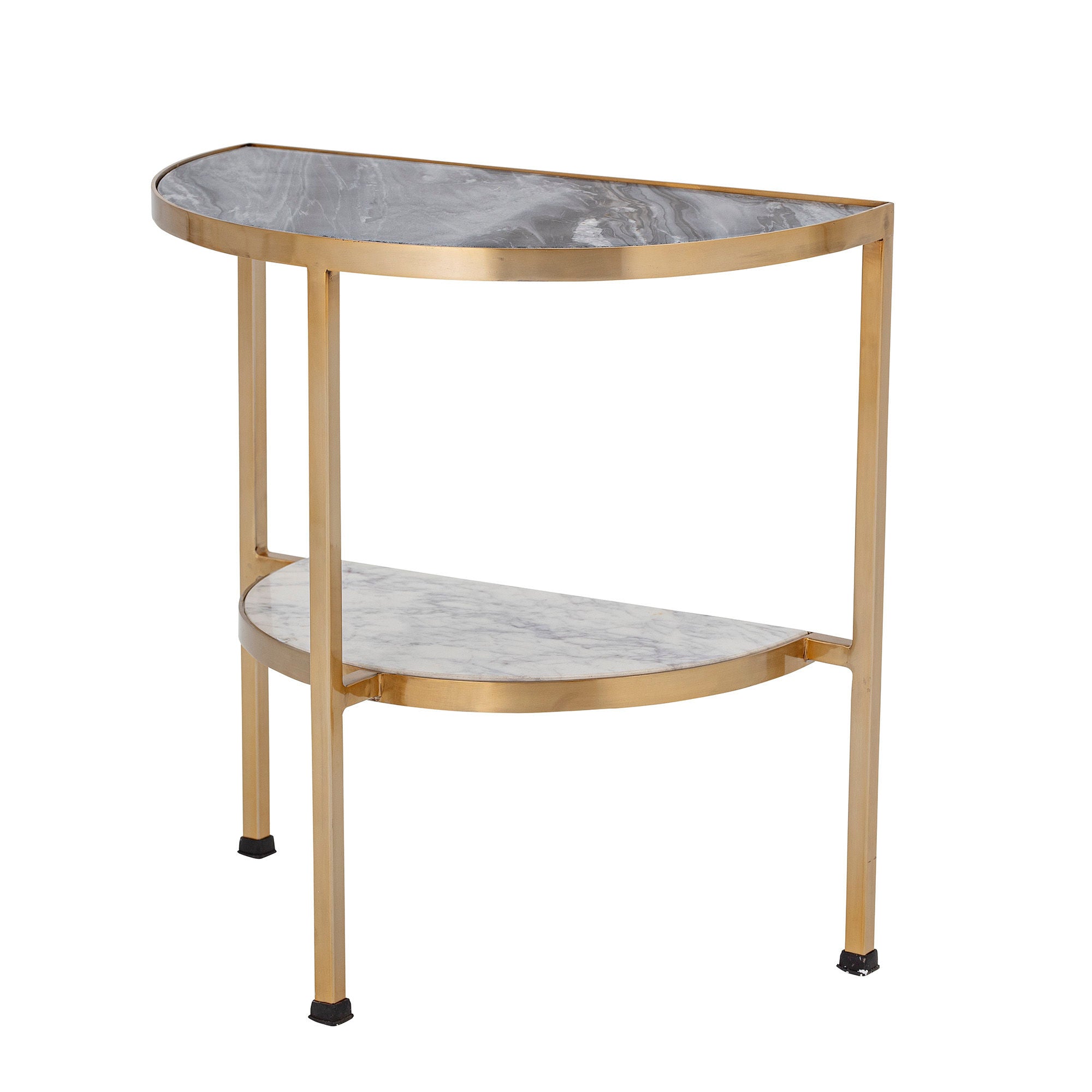 Bloomingville Clint Side Table, Grey, Marble