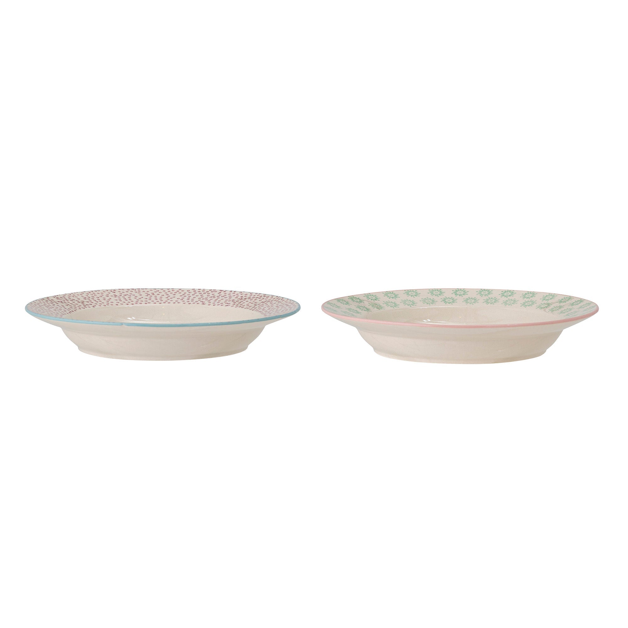 Bloomingville Patrizia Pasta Plate, Green, Stoneware