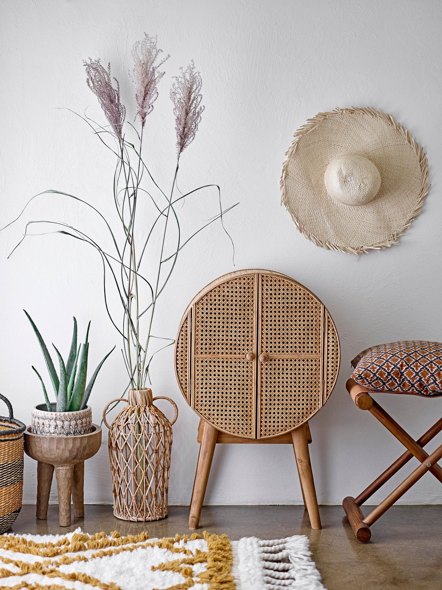 Bloomingville Otto Cabinet, Nature, Rattan