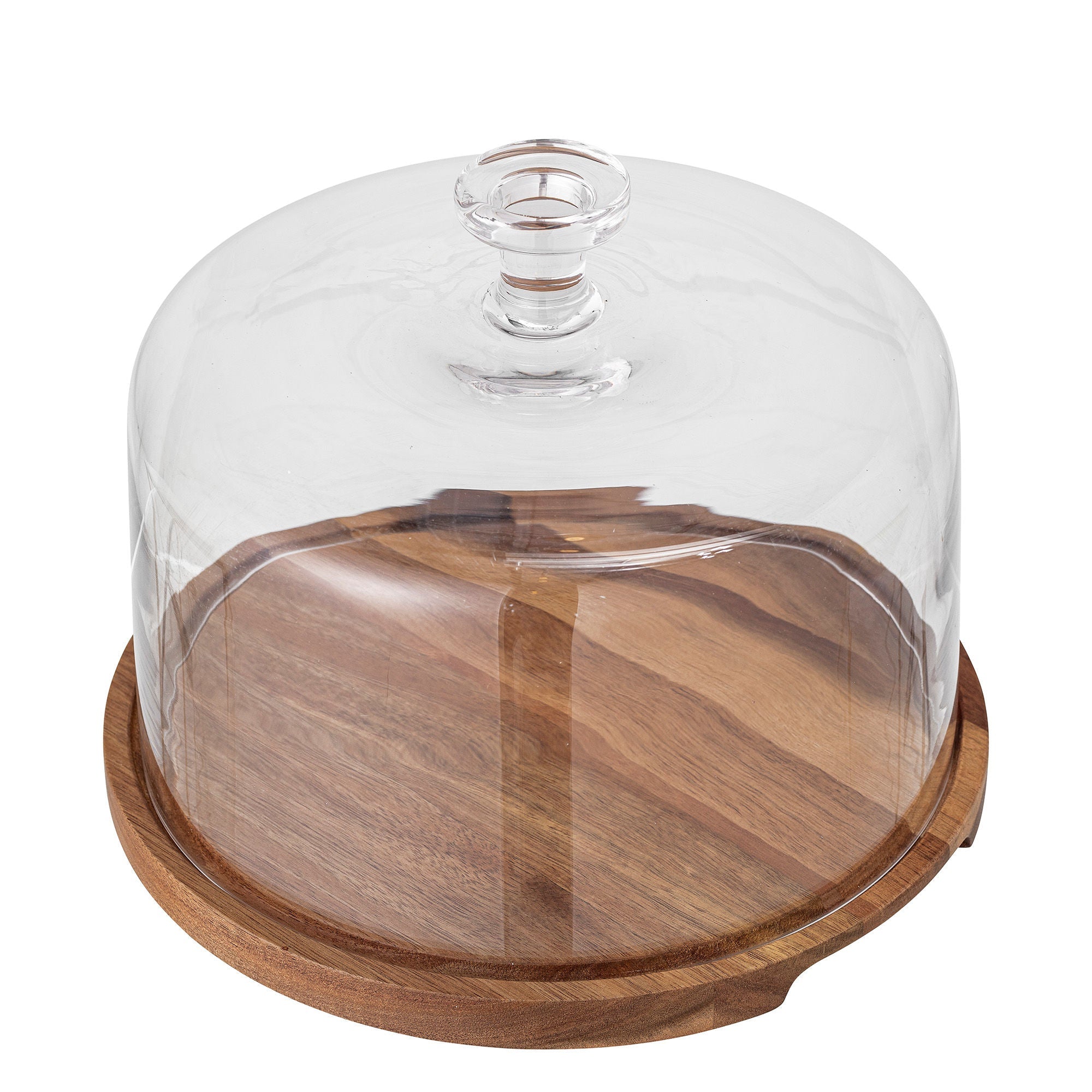 Bloomingville Nici Cake Tray w/Dome, Nature, Acacia