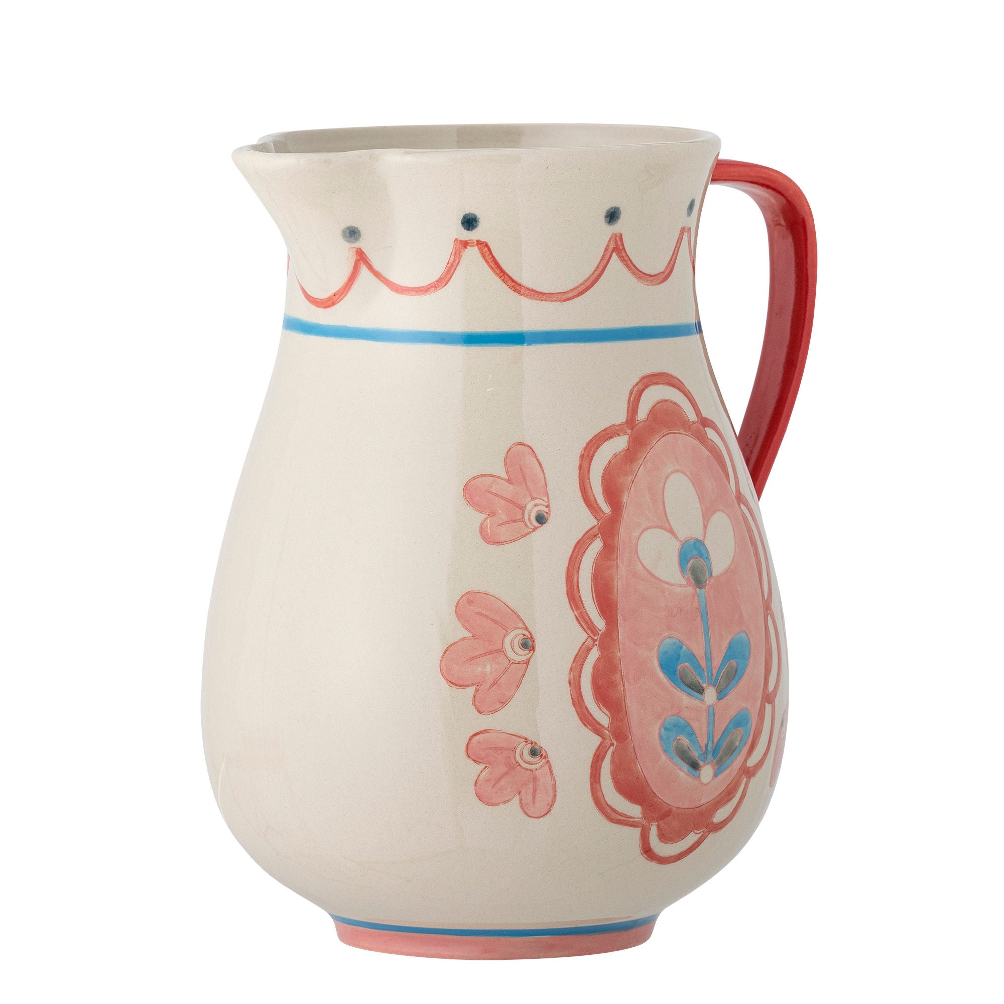 Bloomingville Odina Jug, Rose, Stoneware