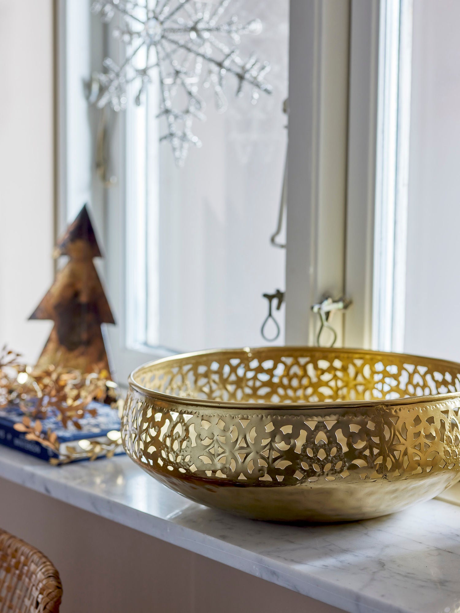 Bloomingville Aisha Deco Bowl, Gold, Metal