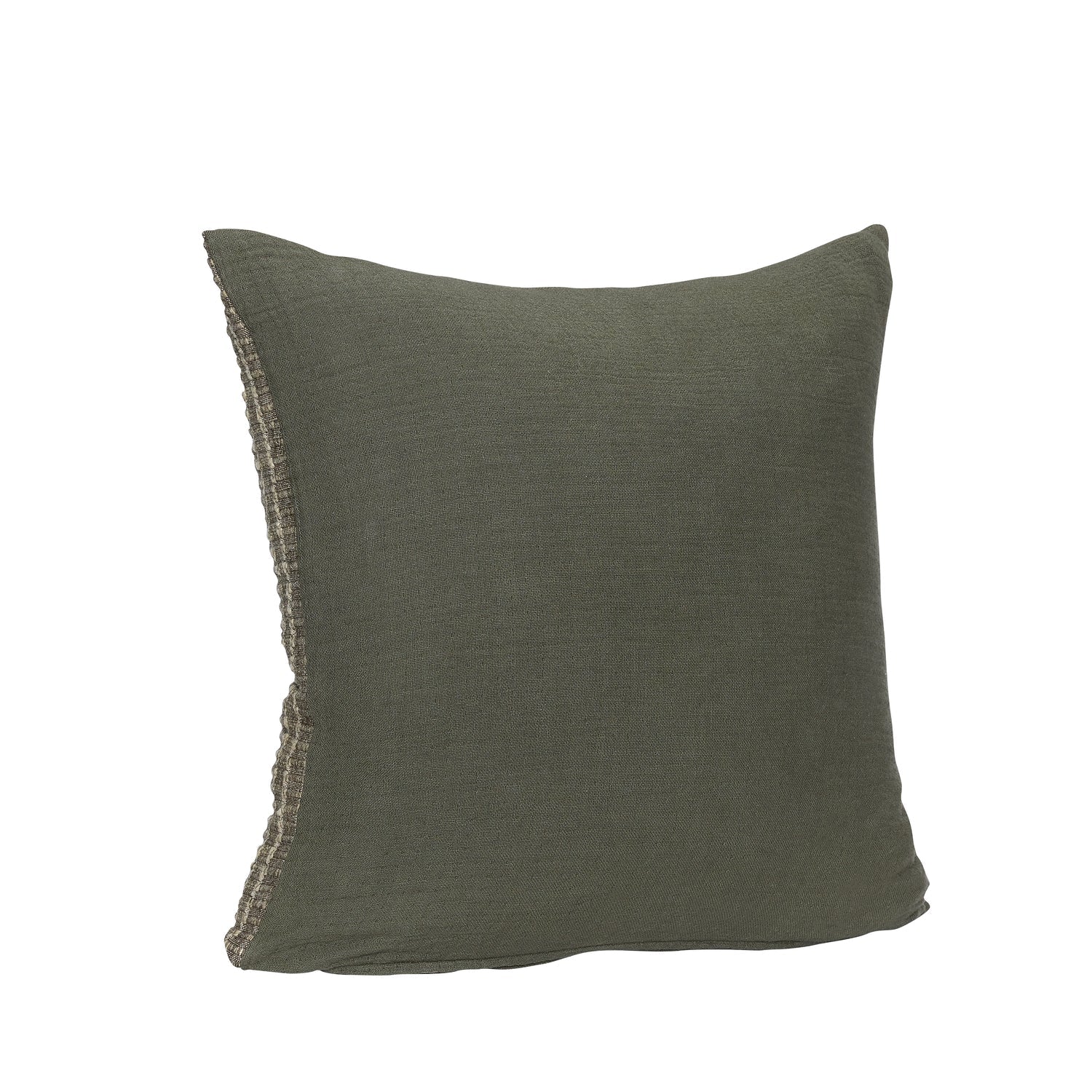 Hübsch Ori Cushion, Olive/Beige