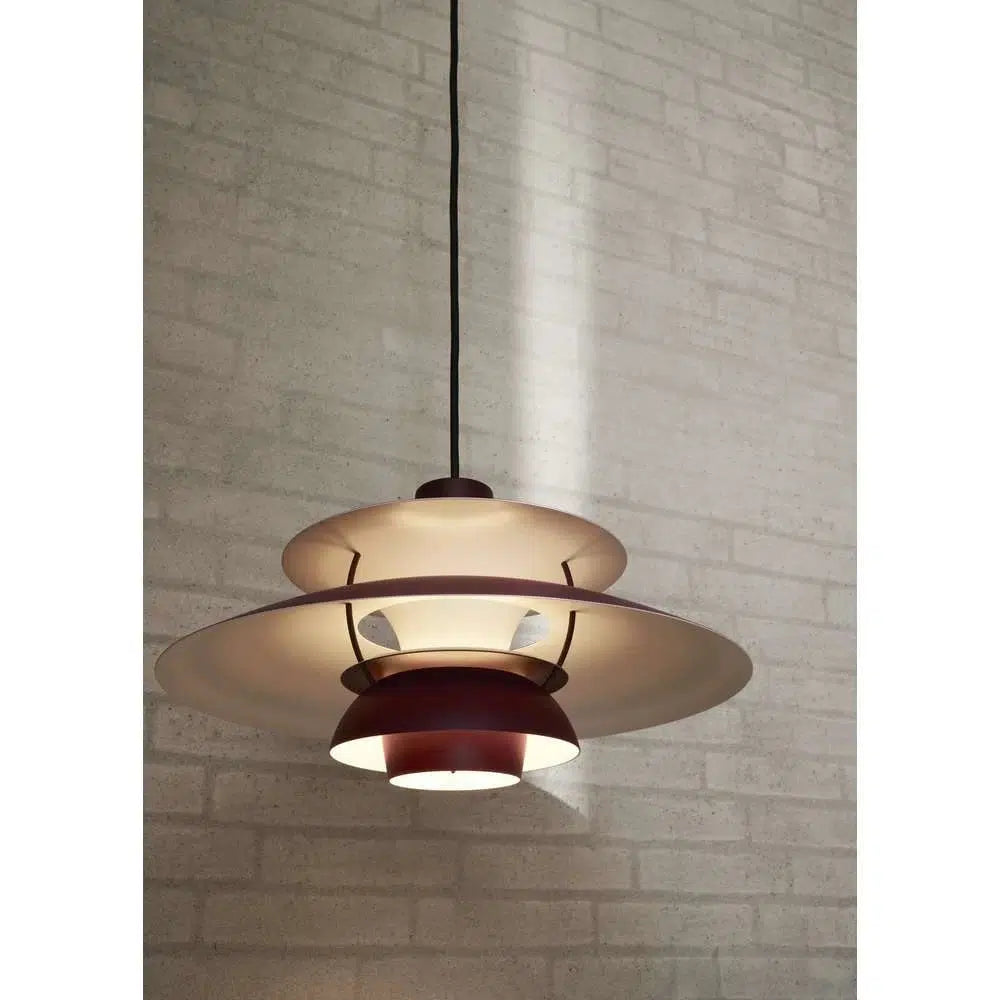 Louis Poulsen Ph 5 Mini Pendant Monochrome, Burgundy