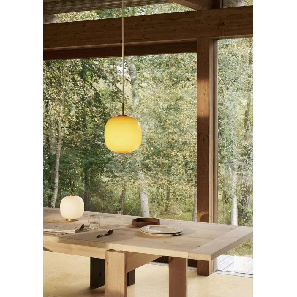 Louis Poulsen Vl45 Radiohus Pendant ø250, Glossy Amber