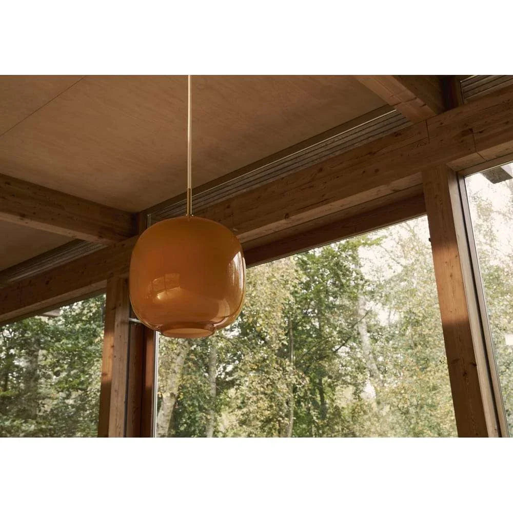 Louis Poulsen Vl45 Radiohus Pendant ø250, Glossy Amber