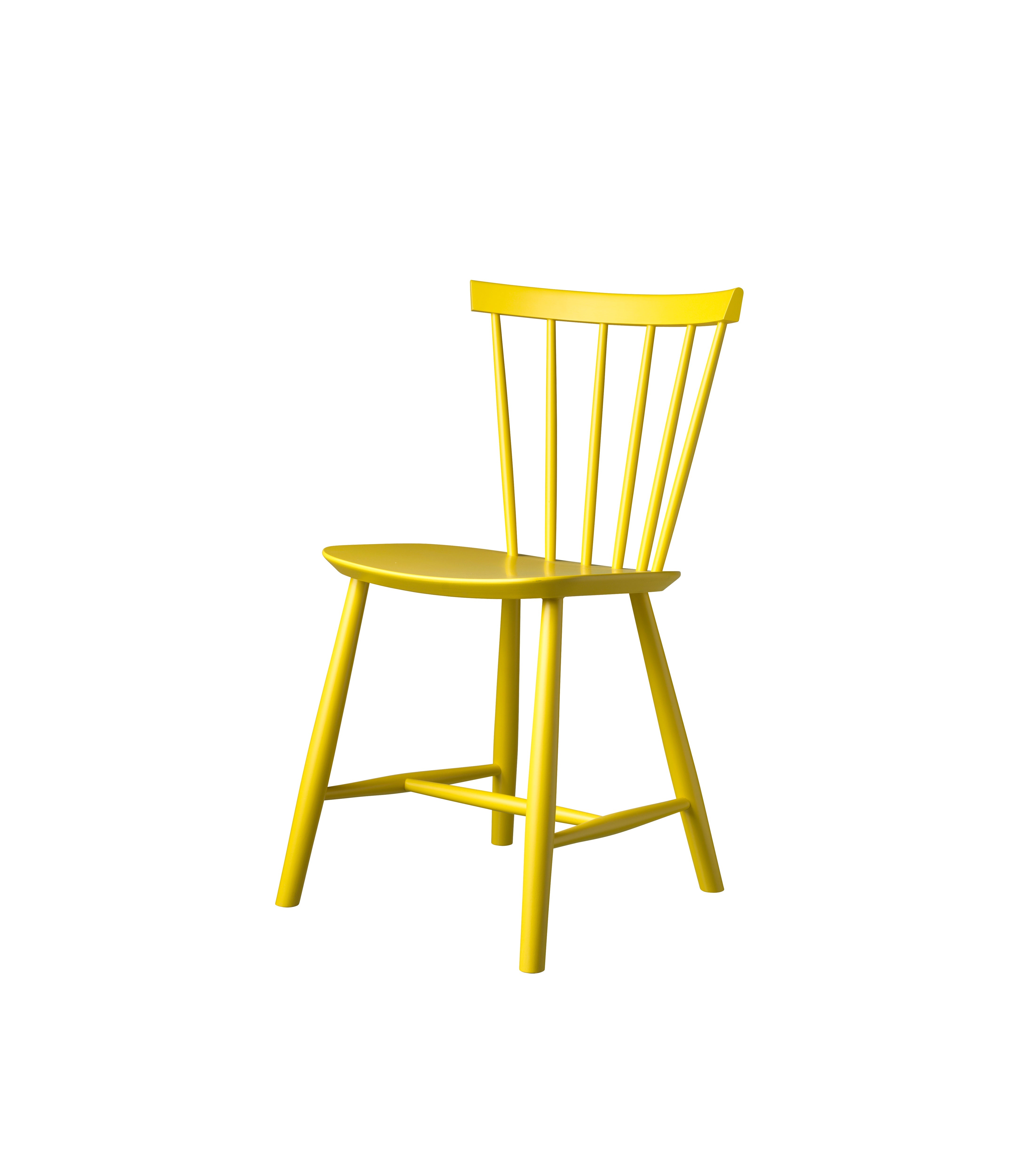 FDB Møbler Poul M. Volther J46 Chair Nordic Swan Ecolabel Beech, Yellow