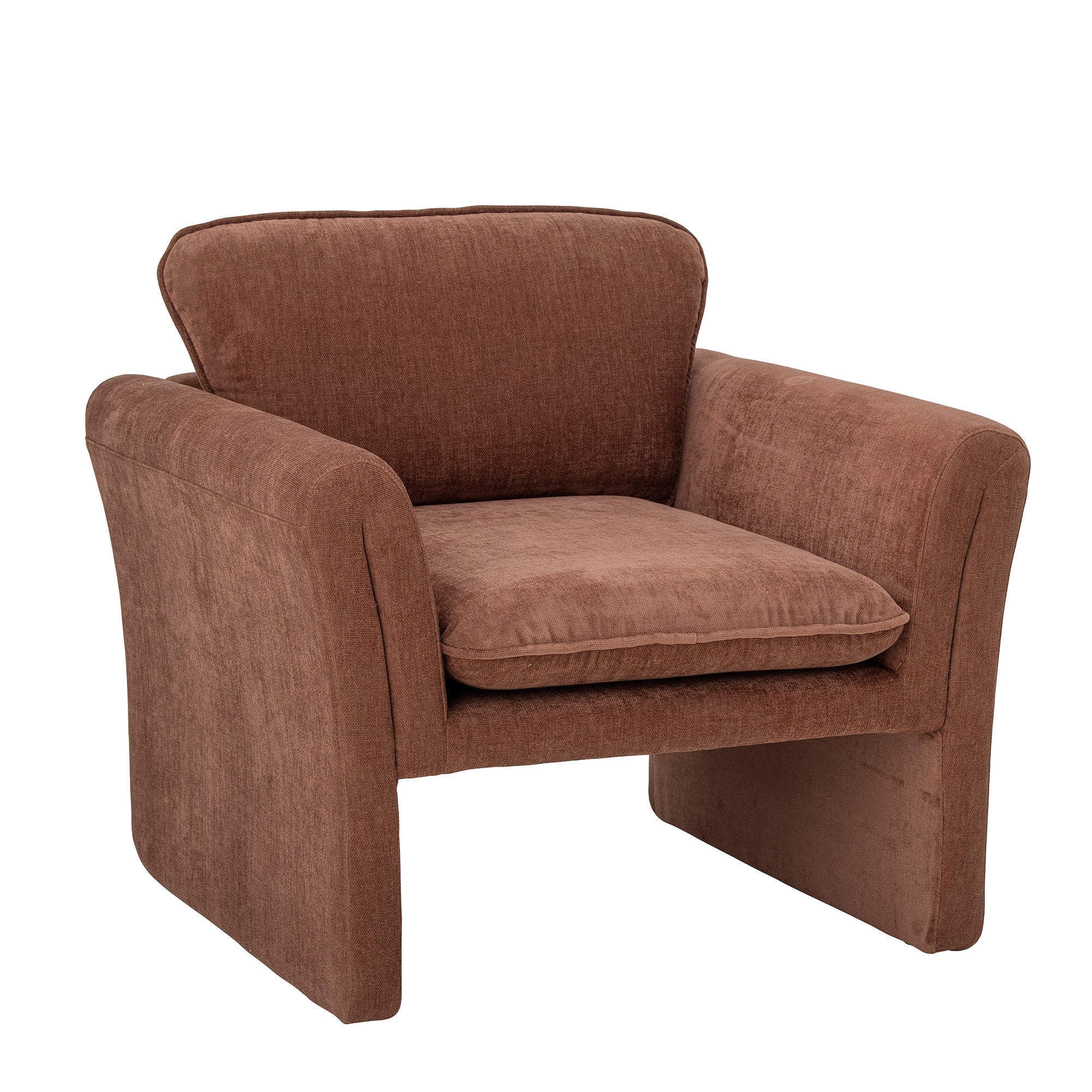 Bloomingville Paseo Lounge Chair, Brown, Polyester