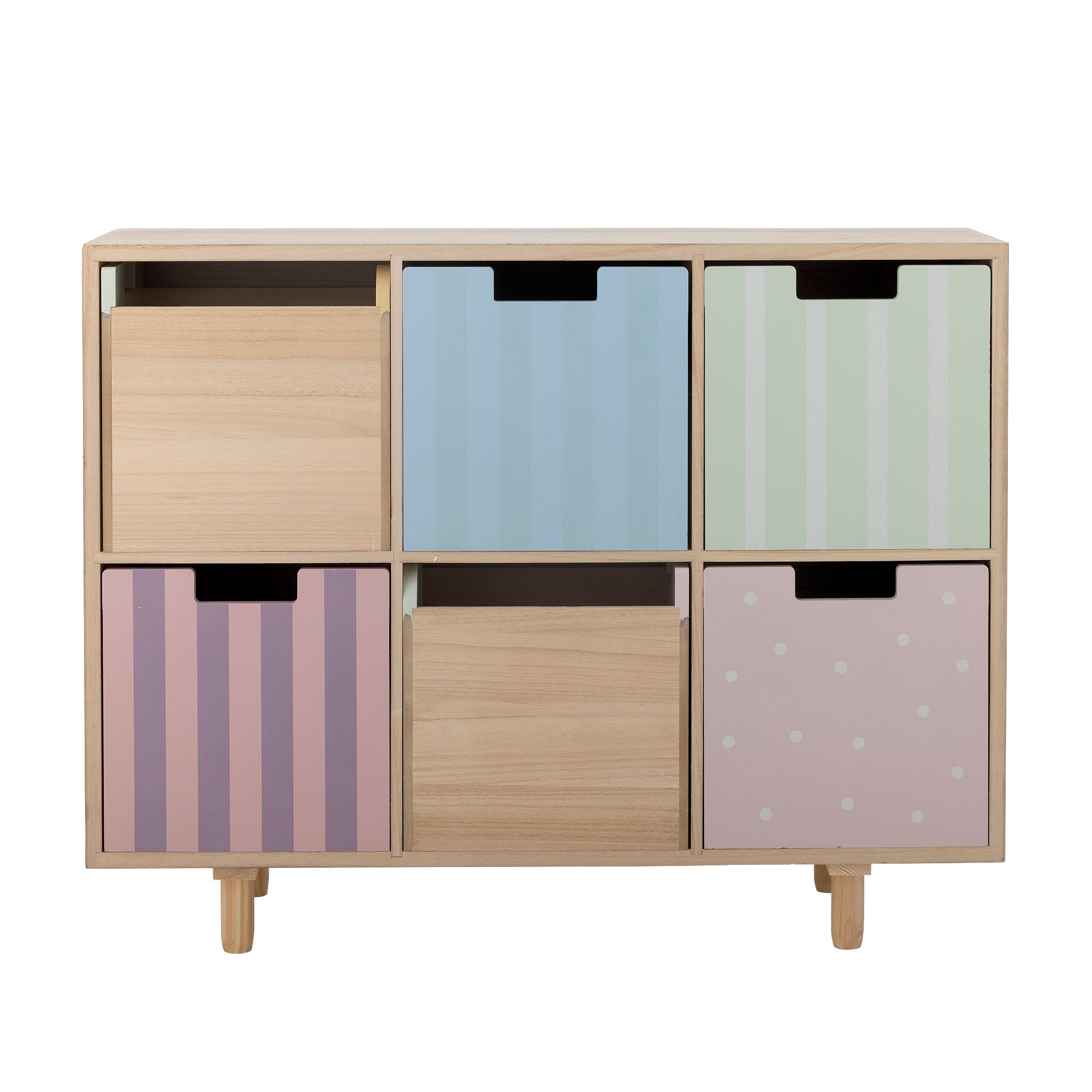 Bloomingville MINI Calle Bookcase w/Drawers, Nature, Paulownia