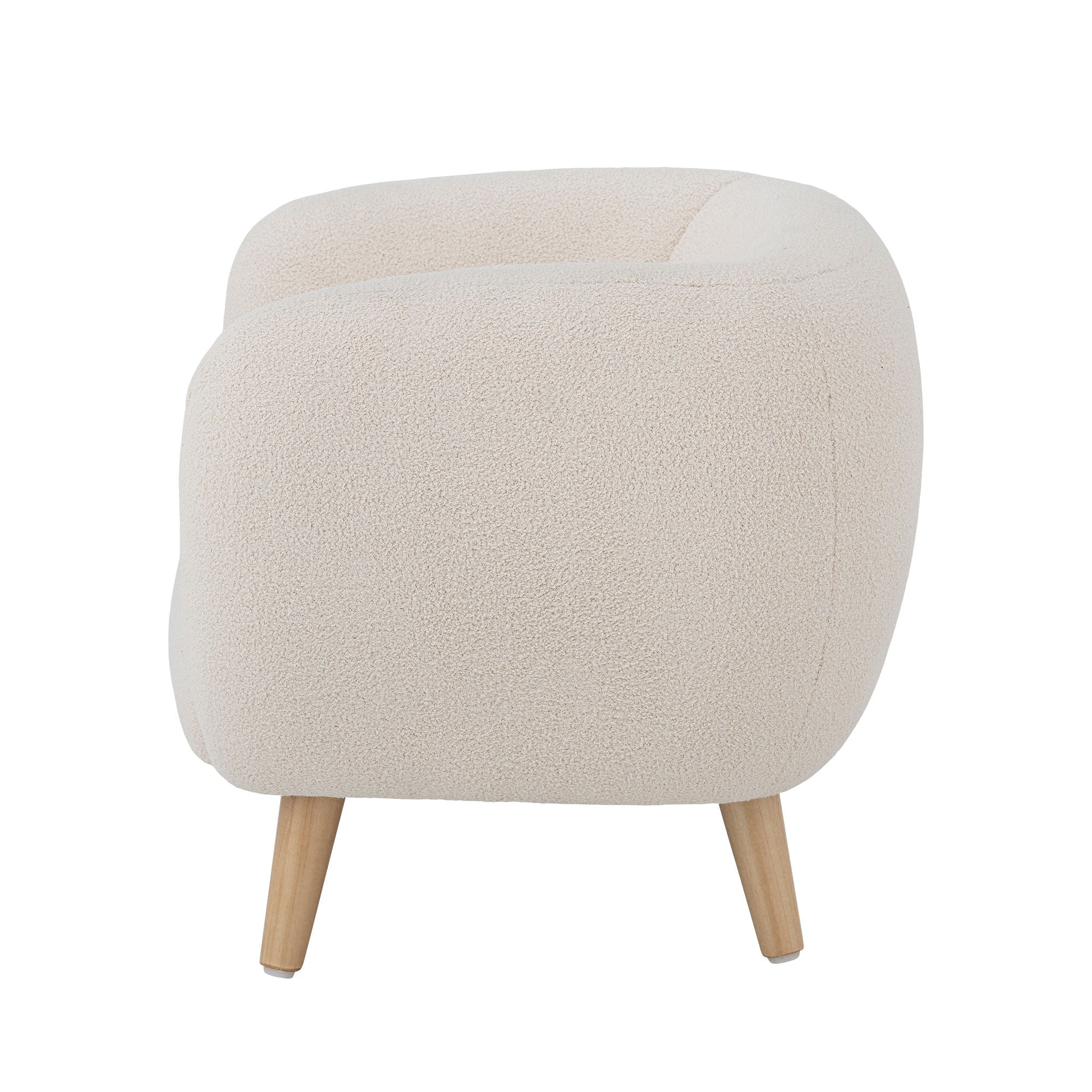 Bloomingville MINI Cade Lounge Chair, White, Polyester