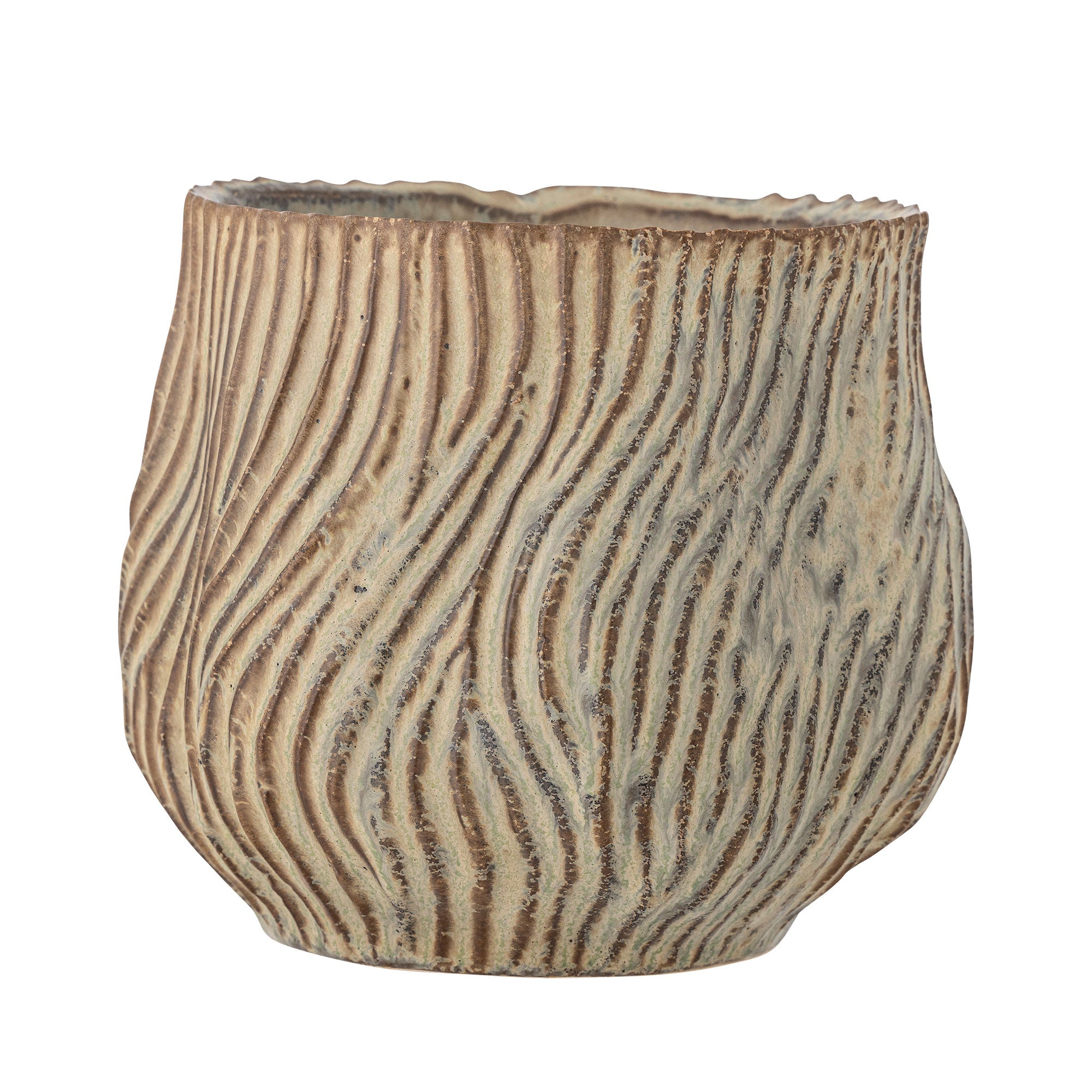 Bloomingville Dua Flowerpot, Green, Stoneware