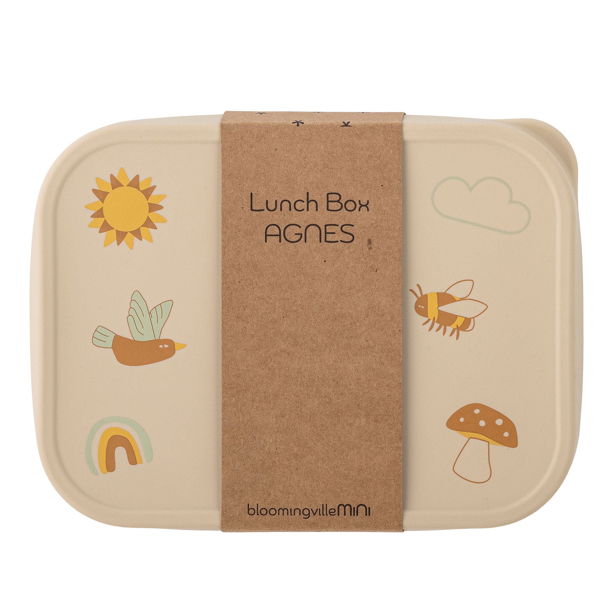 Bloomingville MINI Agnes Lunch Box, Nature, Stainless Steel