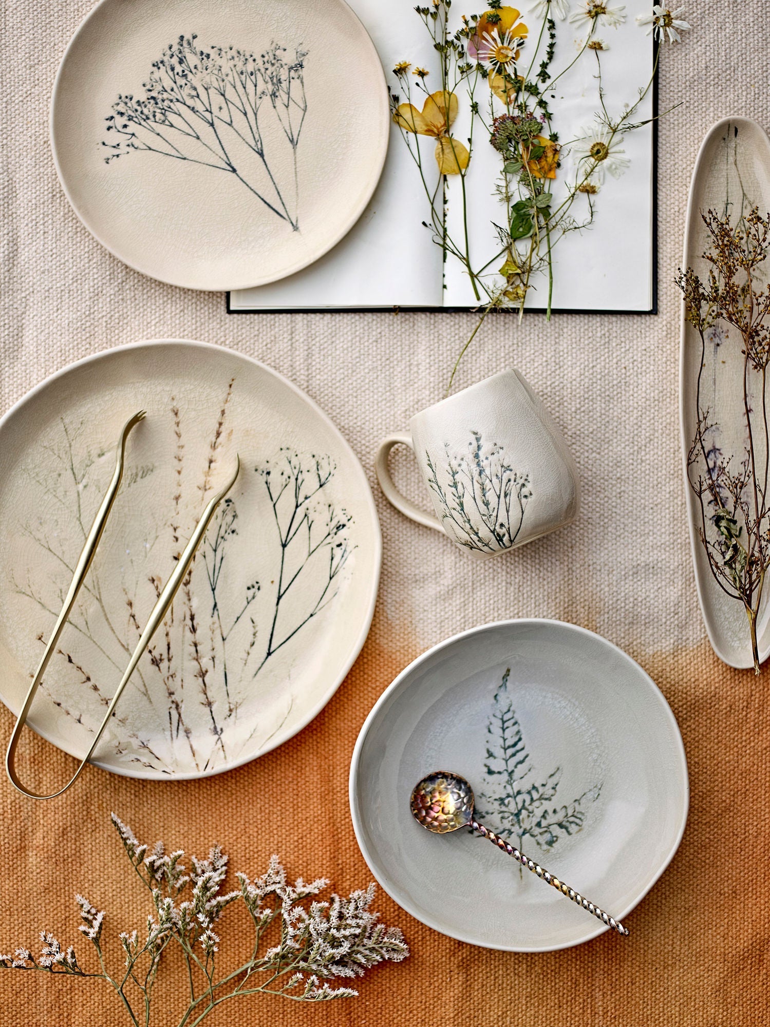 Bloomingville Bea Dinnerware Set, Nature, Stoneware