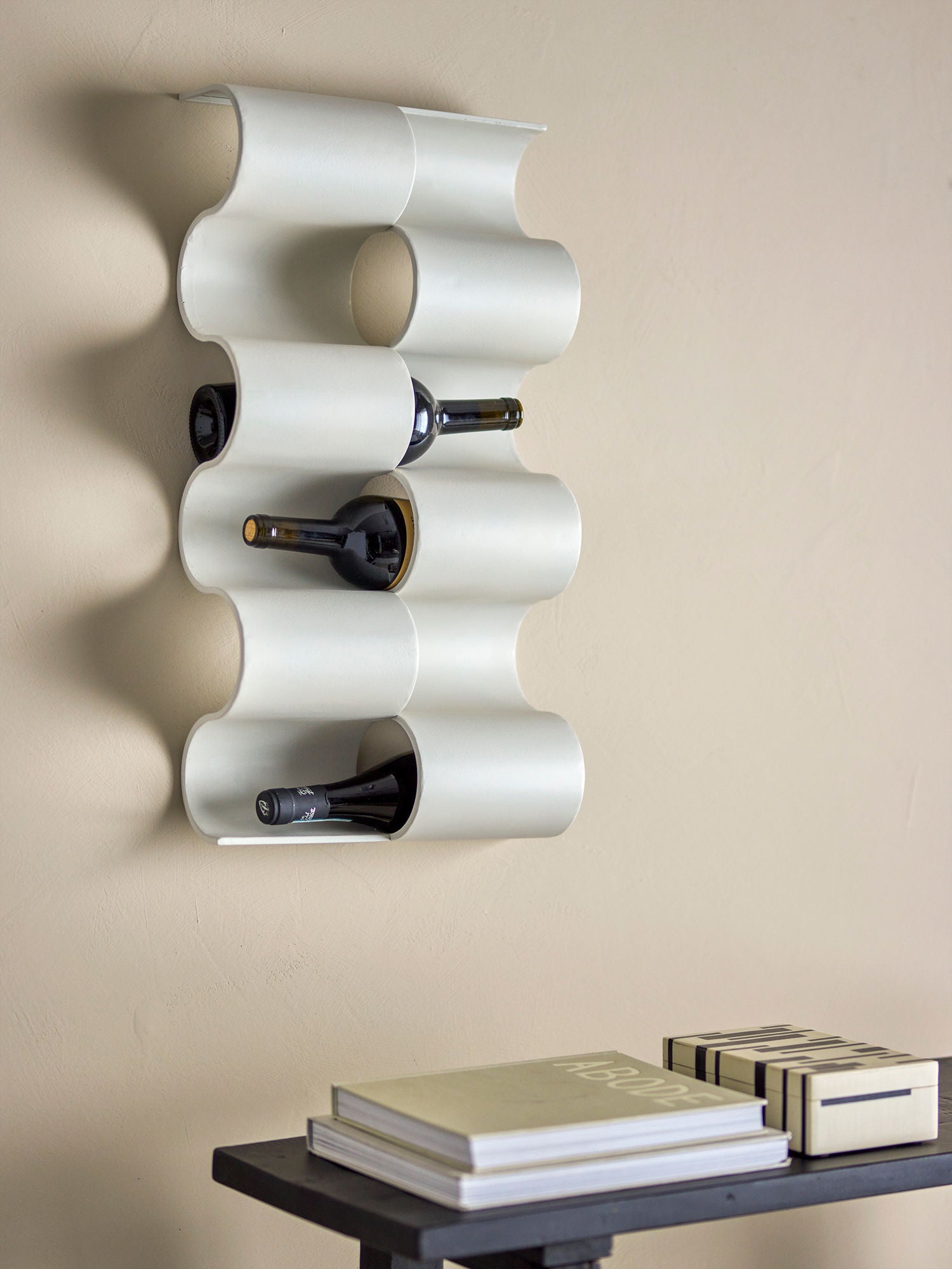 Bloomingville Montes Wine Rack, Grey, Metal