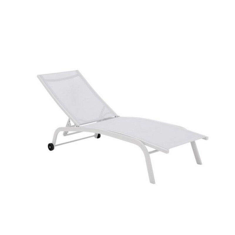 Sun-lounger DKD Home Decor With wheels PVC Aluminium (187,5 x 64 x 97