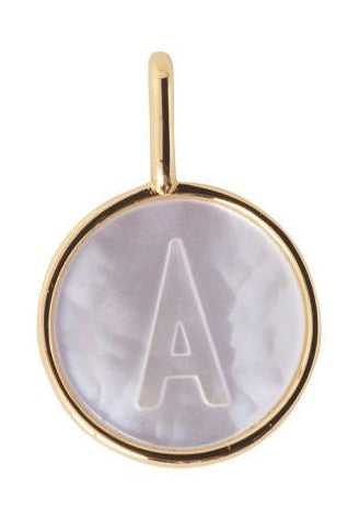 Design Letters Pearl Letter Charm, A