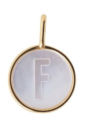 Design Letters Pearl Letter Charm, F