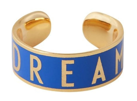 Design Letters Word Candy Ring, Dream/Cobalt Blue