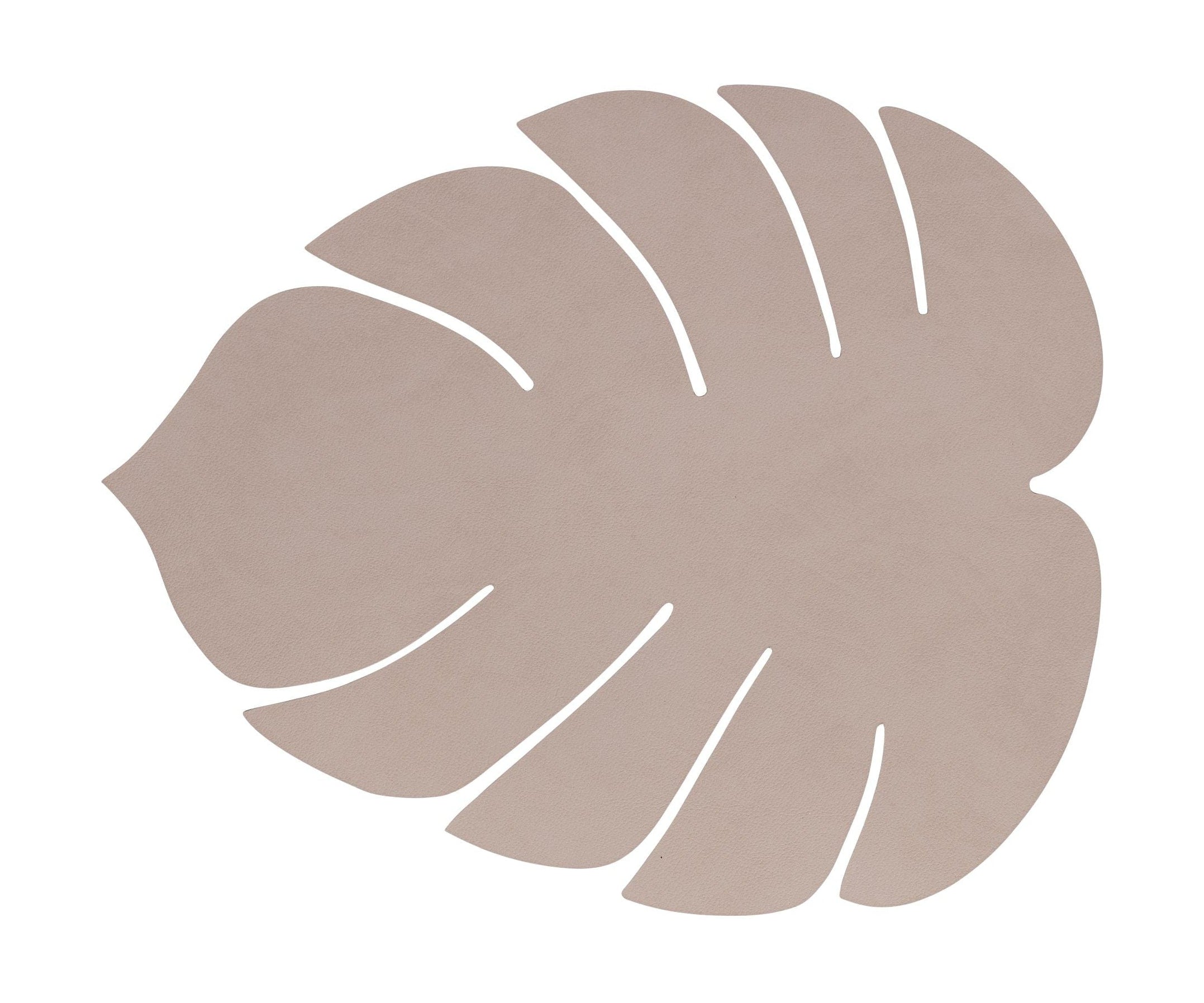 Lind Dna Tafelmat Monstera Leaf L, Clay Brown