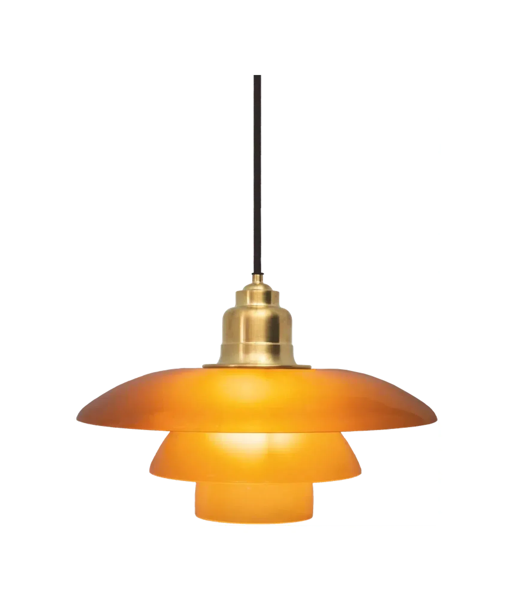 Louis Poulsen Ph 3½ 3 Amber Coloured Pendant Special Edition