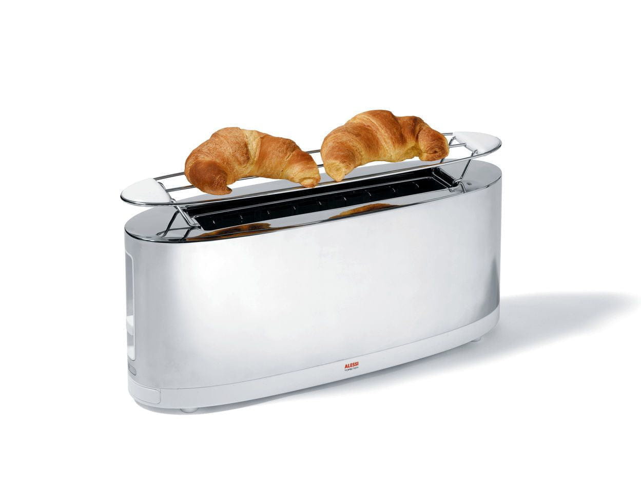 Alessi Sg68 Toaster With Bread Top, White