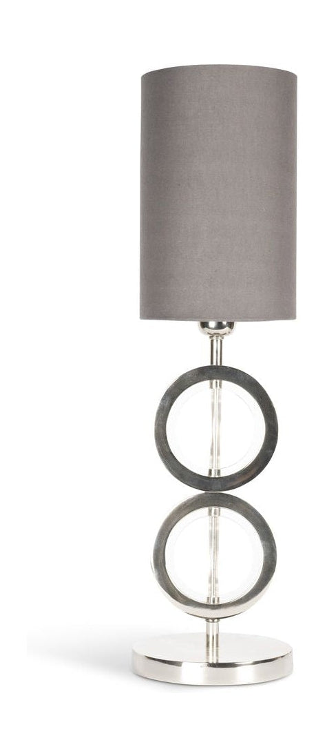 Authentic Models Art Deco Circle Lamp Circular Double, Silver