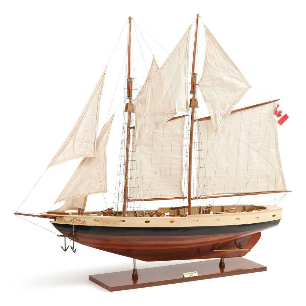 Authentic Models Bluenose II Painted Sailing Ship Model