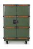 Authentic Models Polo Club Reisekoffer Cabinet Bar, Field Green