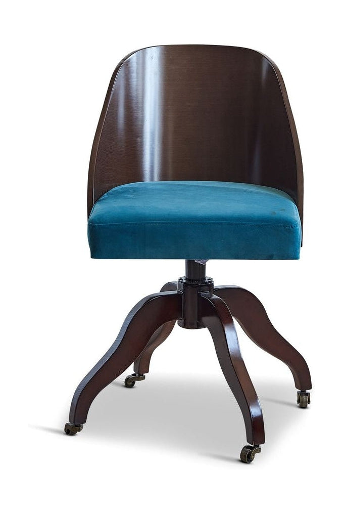 Authentic Models Schreibtischstuhl mit schalenförmiger Rückenlehne, blau