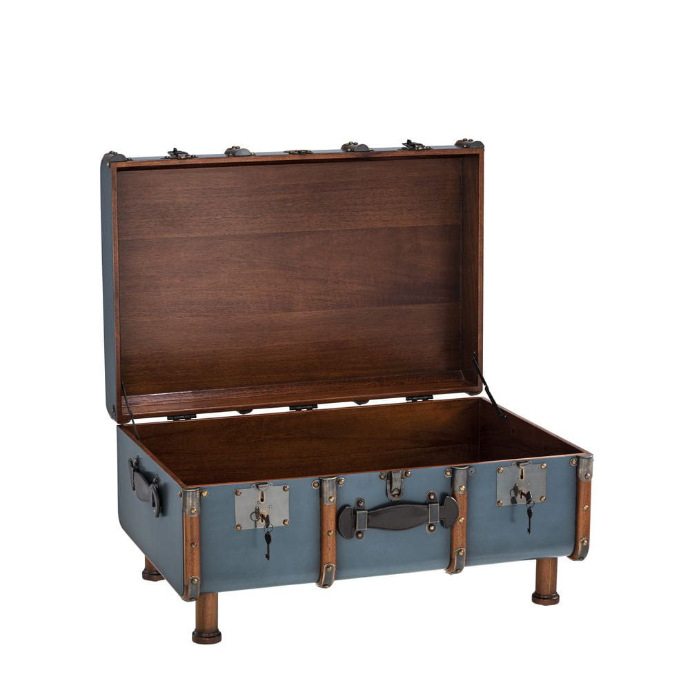 Authentic Models Stateroom Trunk Couchtisch, Petrol