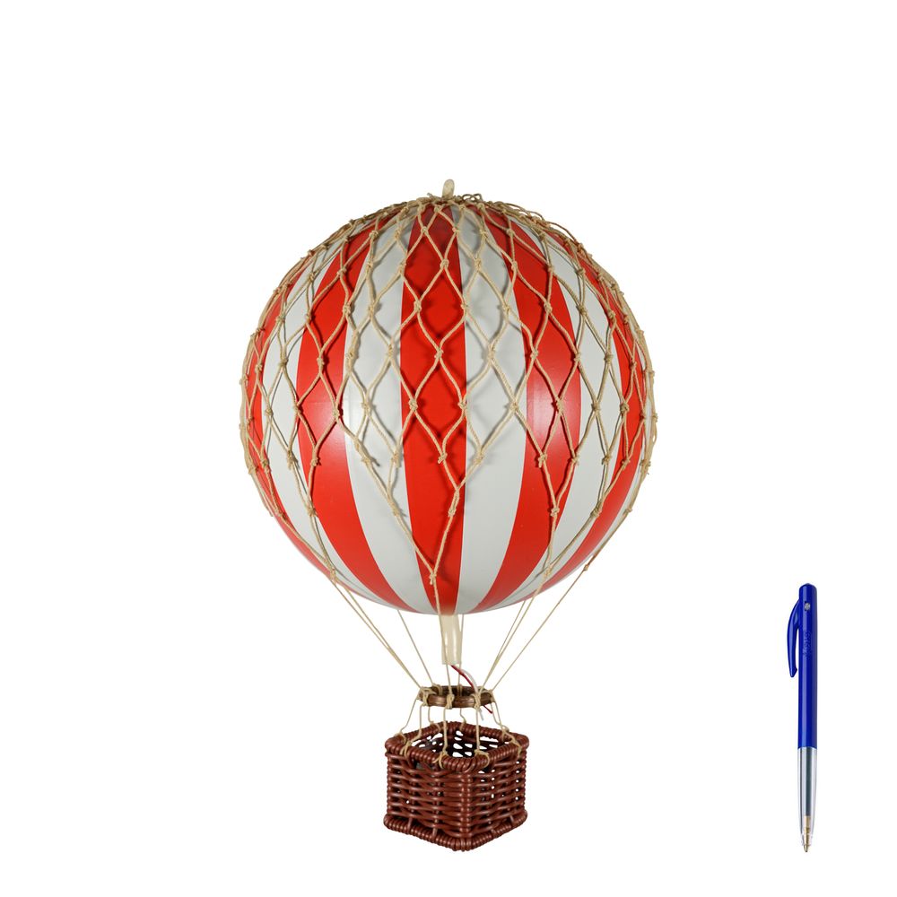 Authentic Models Reist een licht ballonmodel, rood/wit, Ø 18 cm