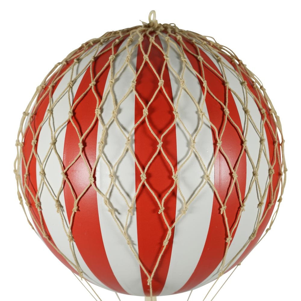 Authentic Models Reist een licht ballonmodel, rood/wit, Ø 18 cm