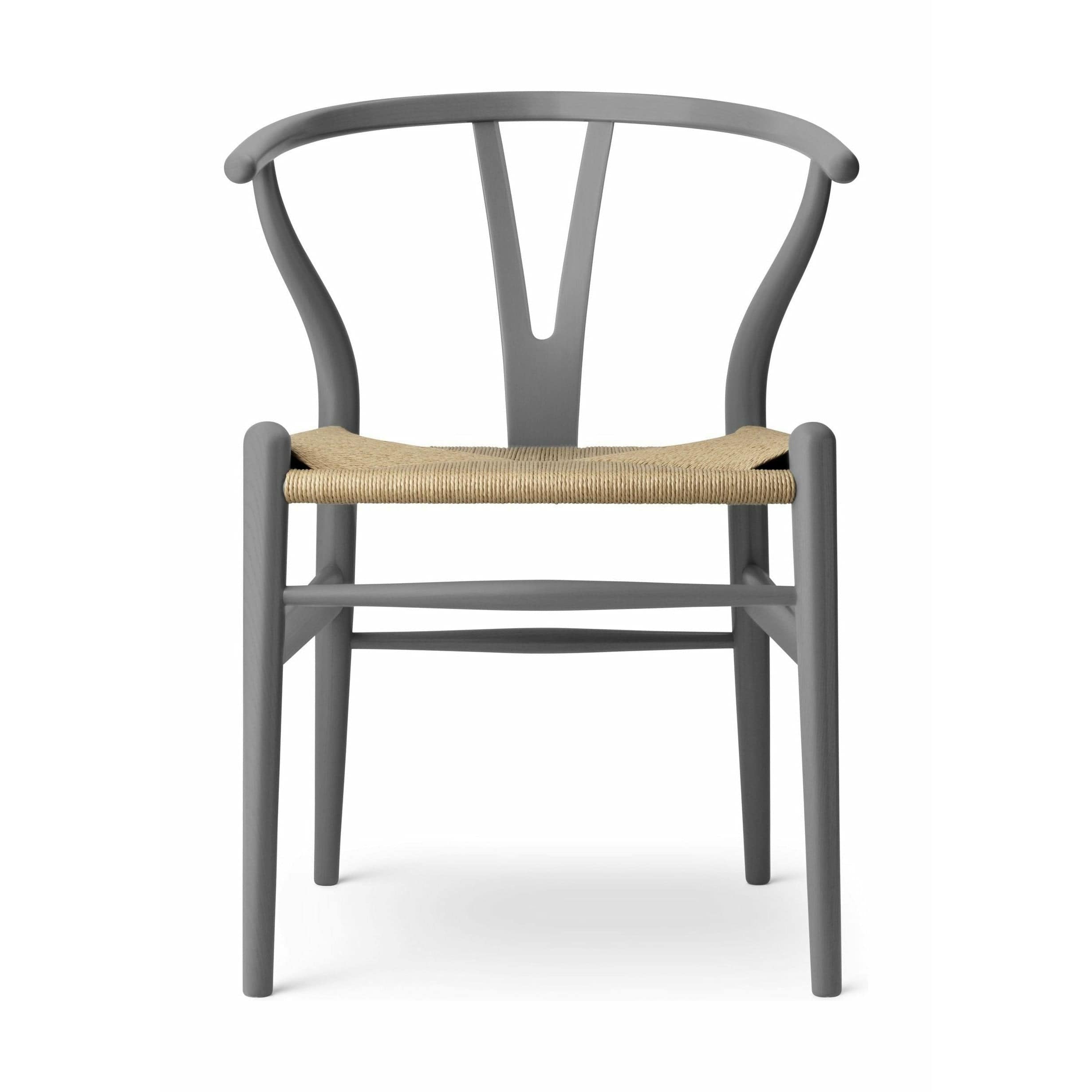 Carl Hansen CH24 Wishbone Chair Oak, Schiefer/Naturkabel