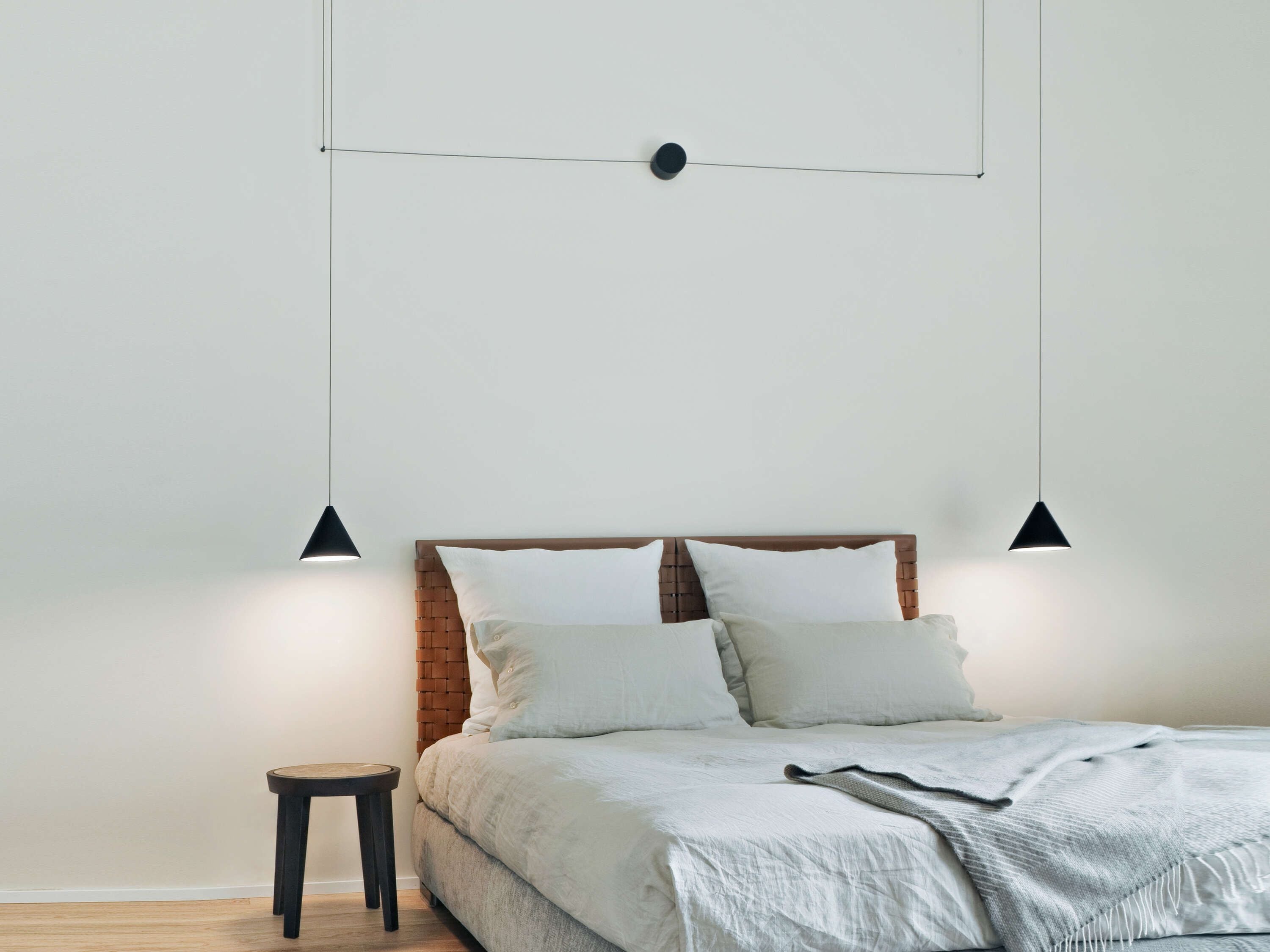 Flos String Light Kegelkopf Pendelleuchte 22 M, Weiß