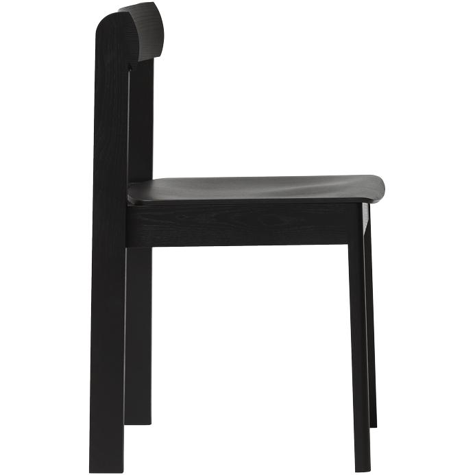 Form & Refine Blauwdrukstoel. Zwart bevlekte eik
