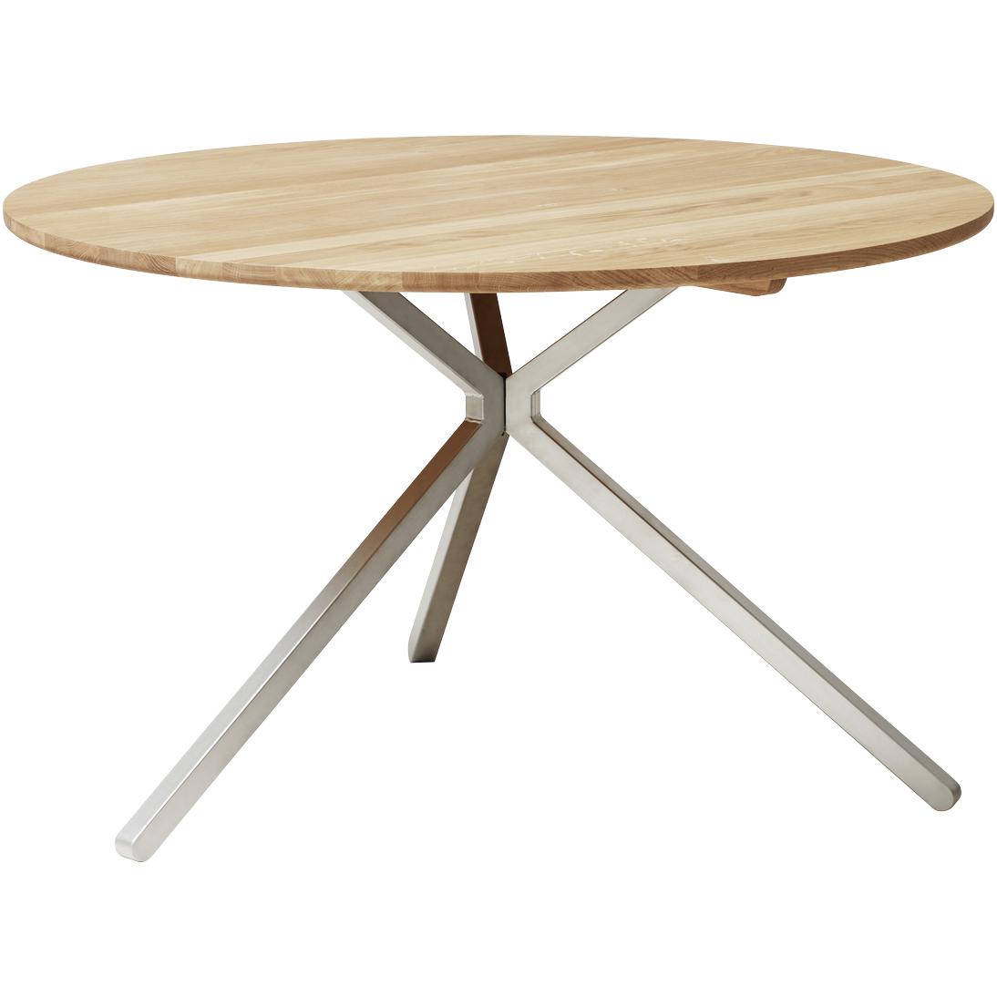 Form & Refine Frisbee Tisch ø120 Cm. Weiße Eiche